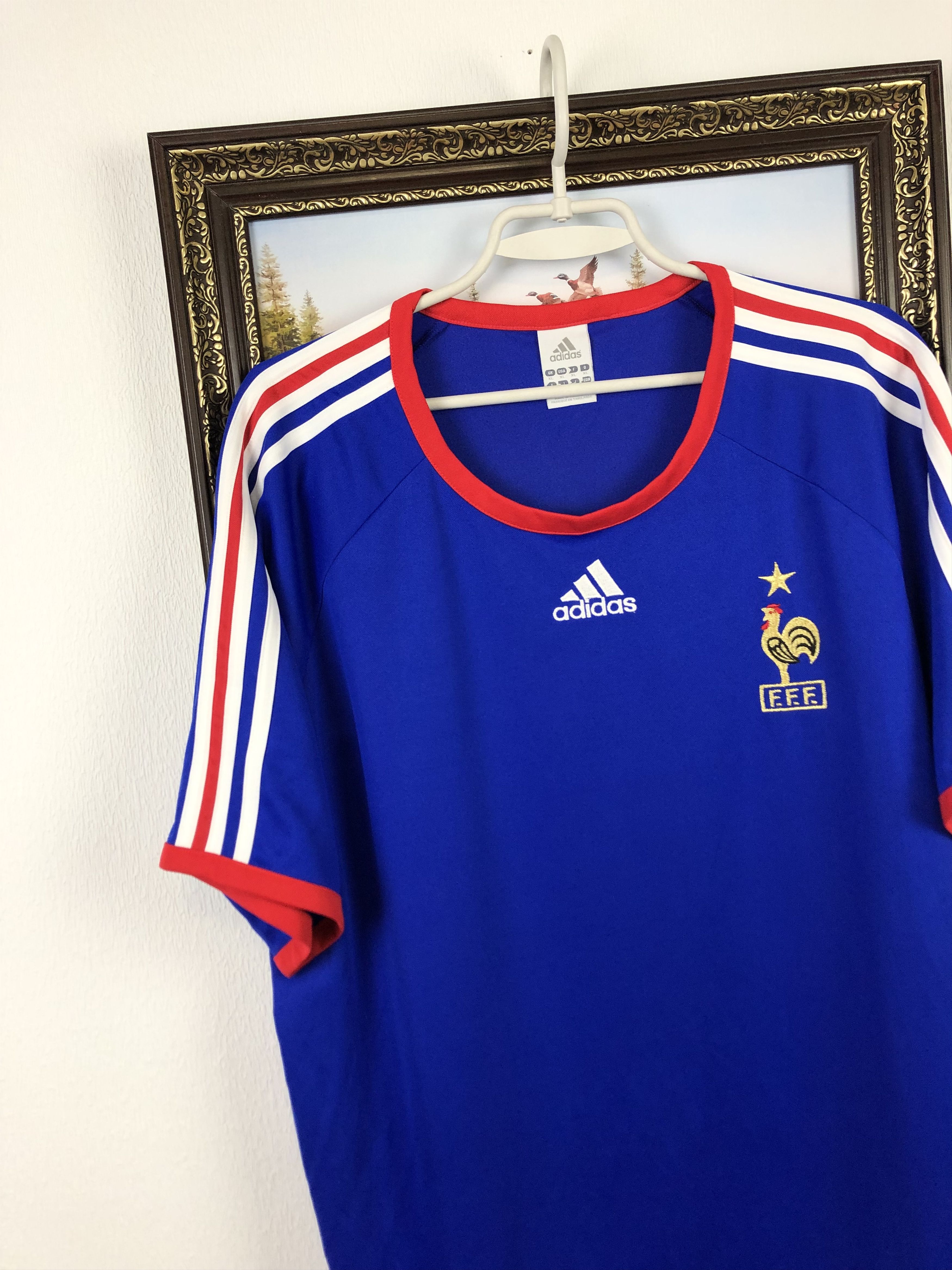 Adidas Vintage France Home football shirt 2005 Soccer Jersey Rare Size US XL / EU 56 / 4 - 3 Thumbnail