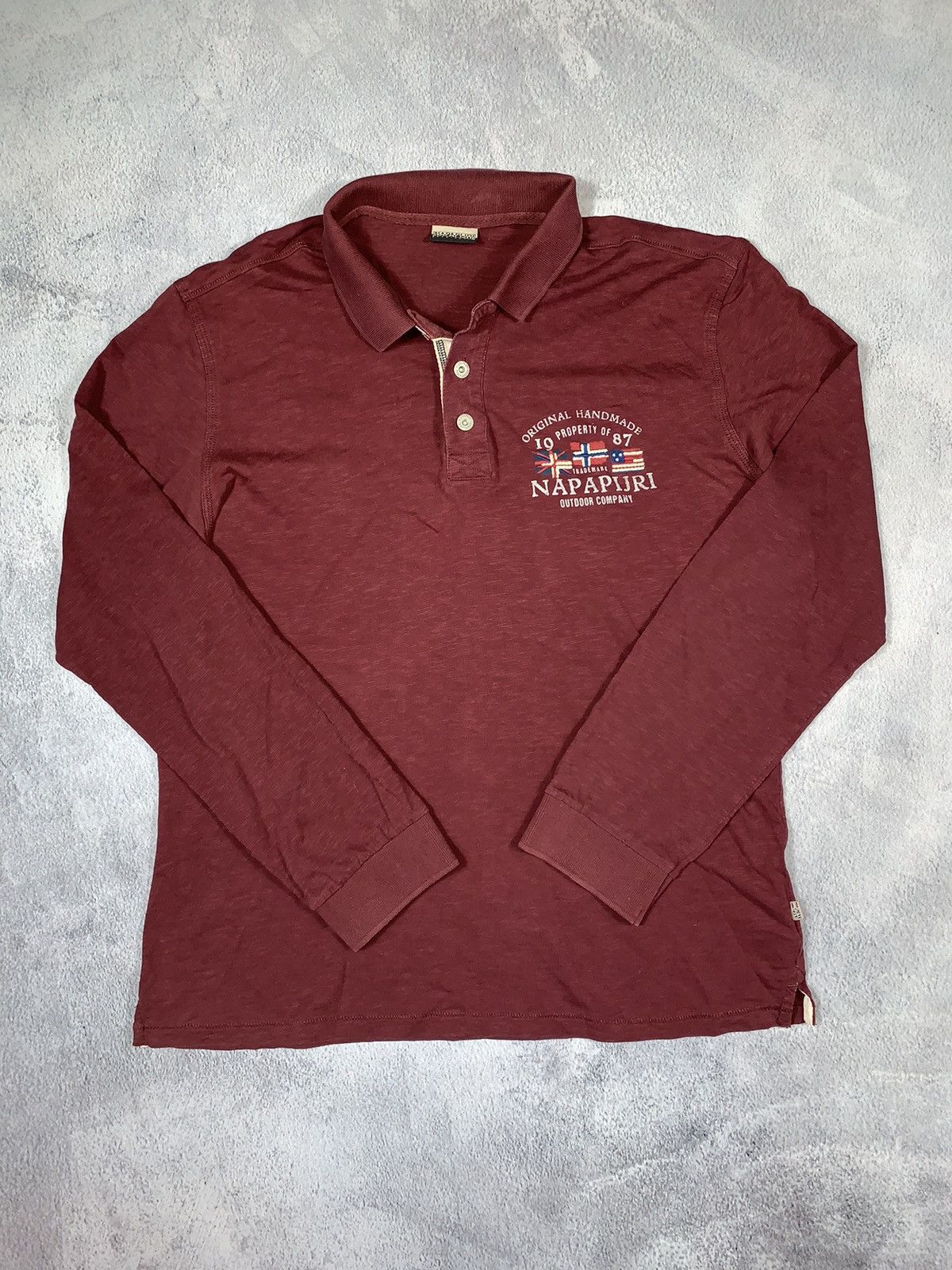 Napapijri × Vintage Vintage Y2K Napapiri 1/4 polo long sleeve streetwear size XL Size US XL / EU 56 / 4 - 1 Thumbnail
