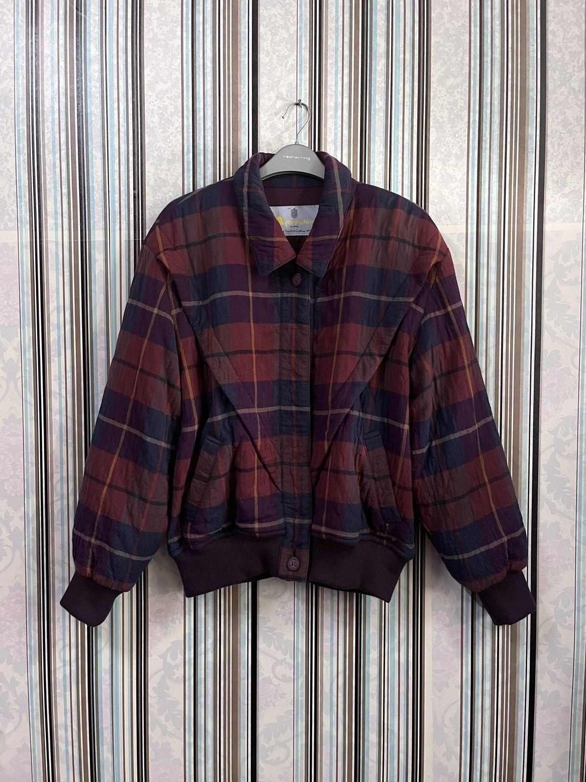 Aquascutum Symmetrical tartan wool linen #F3 Size US M / EU 48-50 / 2 - 1 Thumbnail