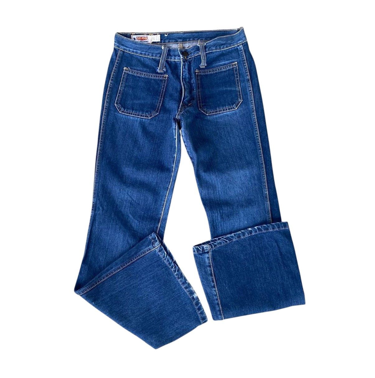 Big John FLARED🔥VINTAGE BIGJOHN BUSHPANT BOOTCUT W29" ZIP TALON Size US 29 - 7 Thumbnail