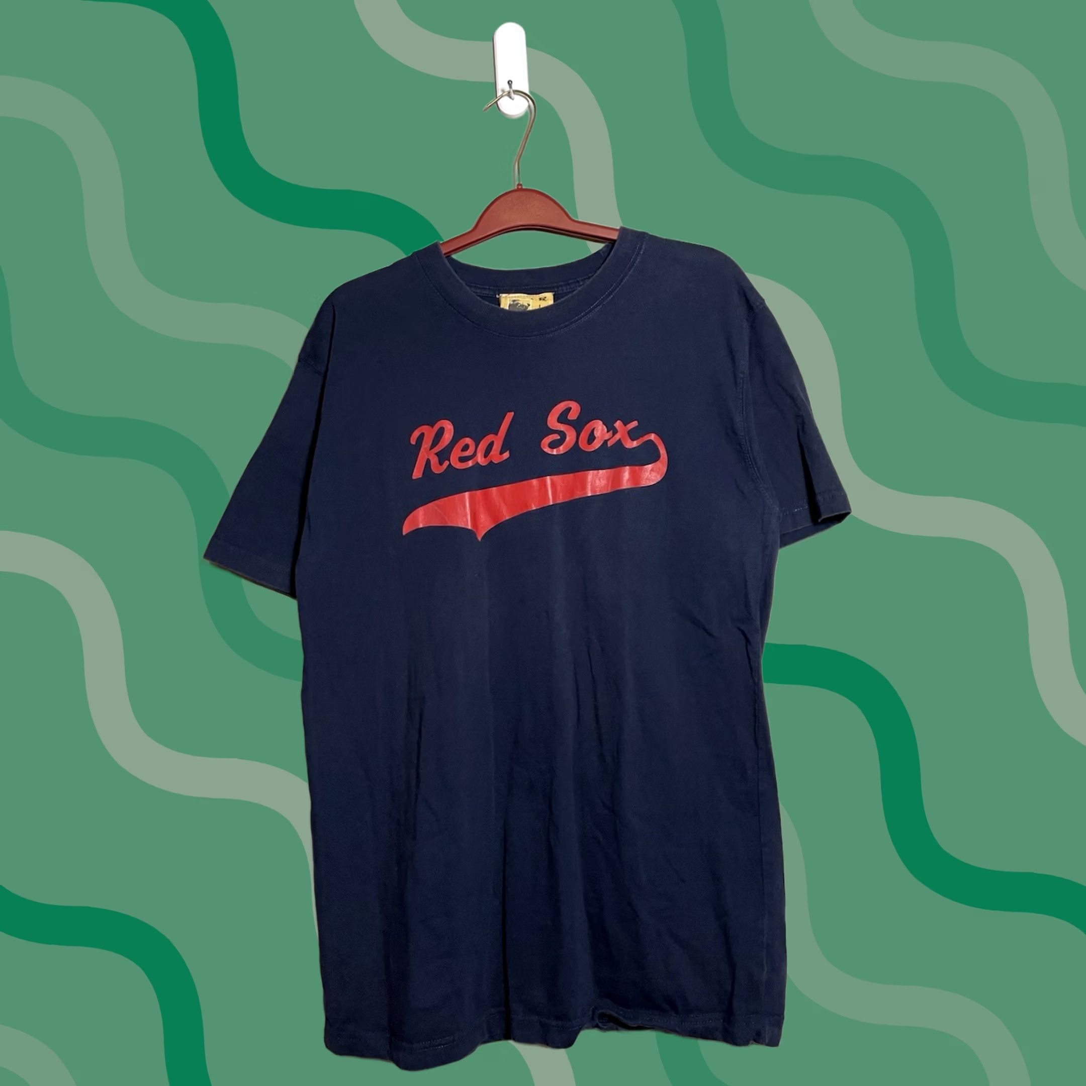 MLB VINTAGE MLB Boston Red Sox Coach Shirt Blue Mens L Russell Graphic Tee 1980s Sportswear/Beach Mens Size US L / EU 52-54 / 3 - 1 Thumbnail