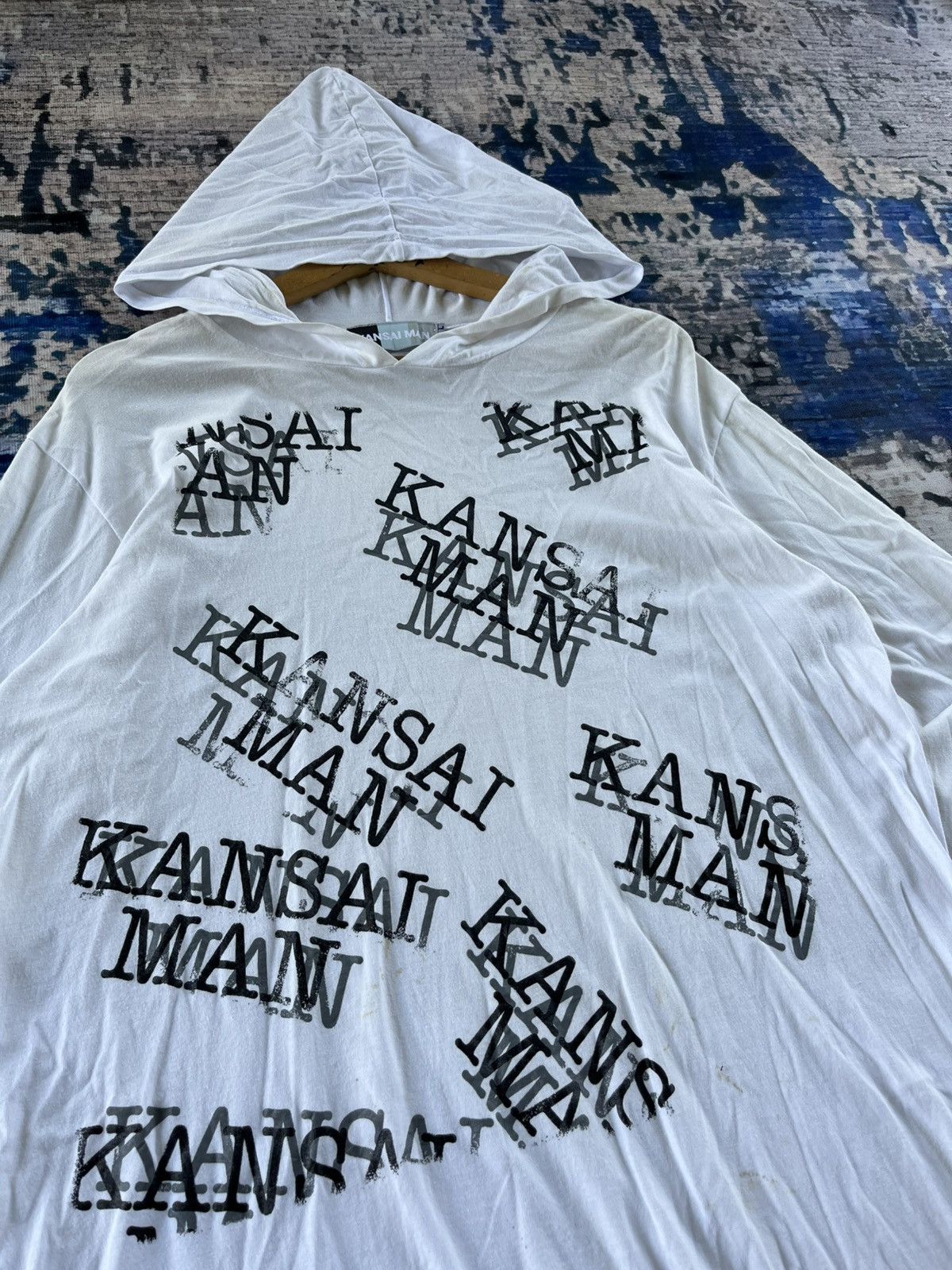 Kansai Yamamoto RARE Vintage Kansai Yamamoto Spell Out Hoodie Shirt OVP Size US L / EU 52-54 / 3 - 2 Thumbnail