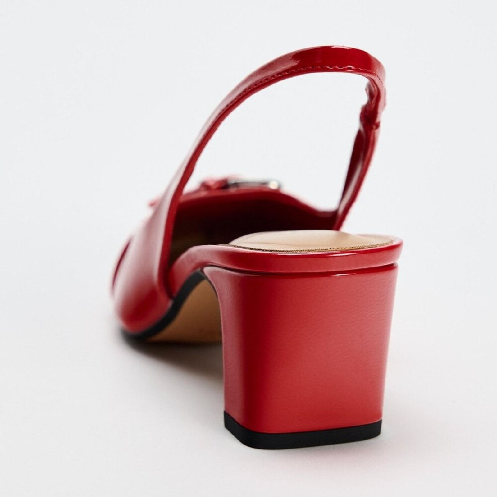 Zara ZARA Red Patent Slingbacks NWT Size US 7.5 / IT 37.5 - 21 Thumbnail