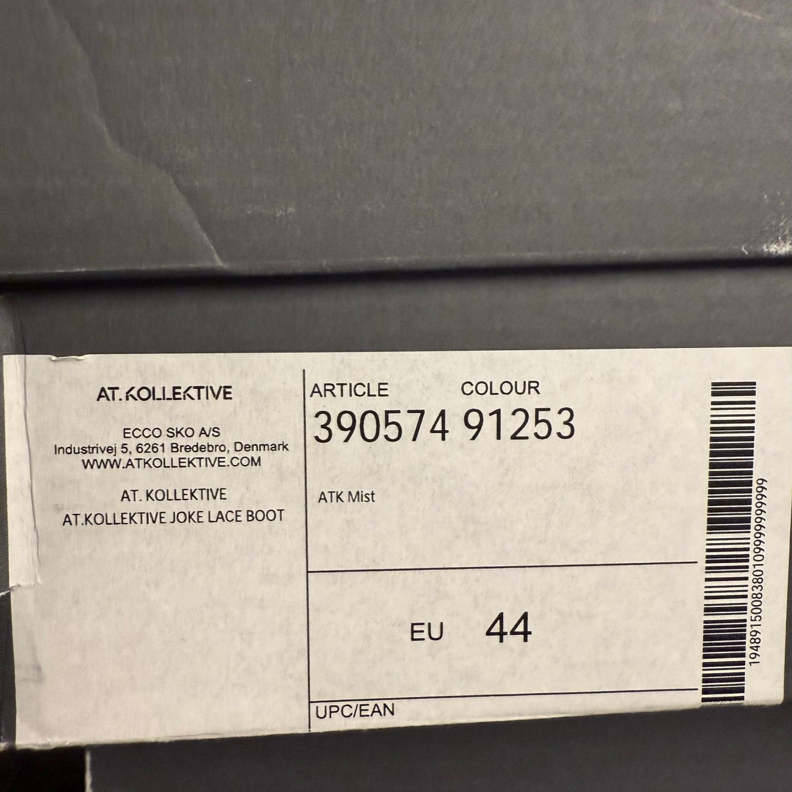 Ecco ECCO.KOLLECTIVE EU 44 JOKE LACE BOOT MADE IN PORTUGAL GRAY Size US 10 / IT 40 - 7 Thumbnail