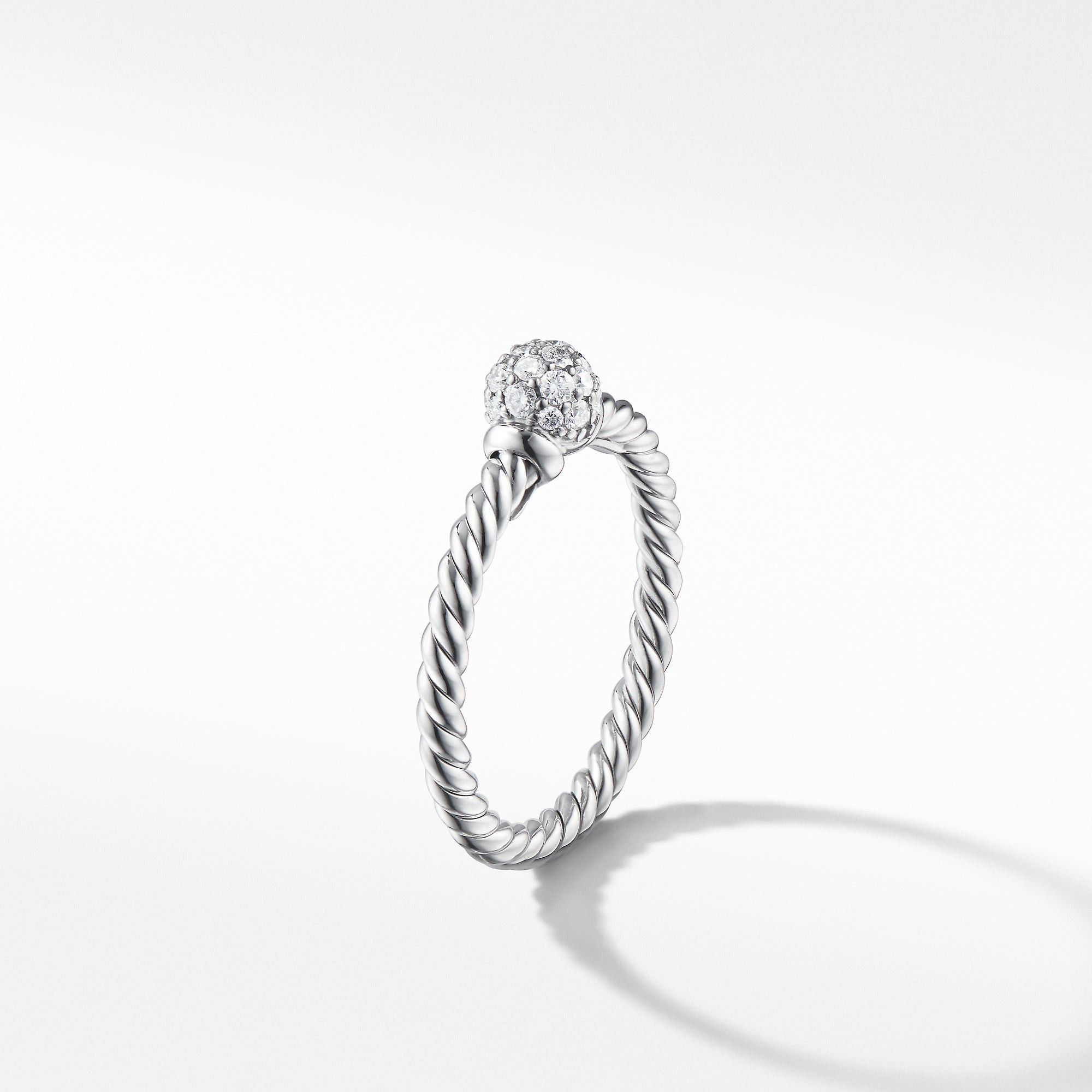 David Yurman o1s1wg111025 R13646D /Size 6 / Solari Station Ring in Silver Size ONE SIZE - 4 Thumbnail