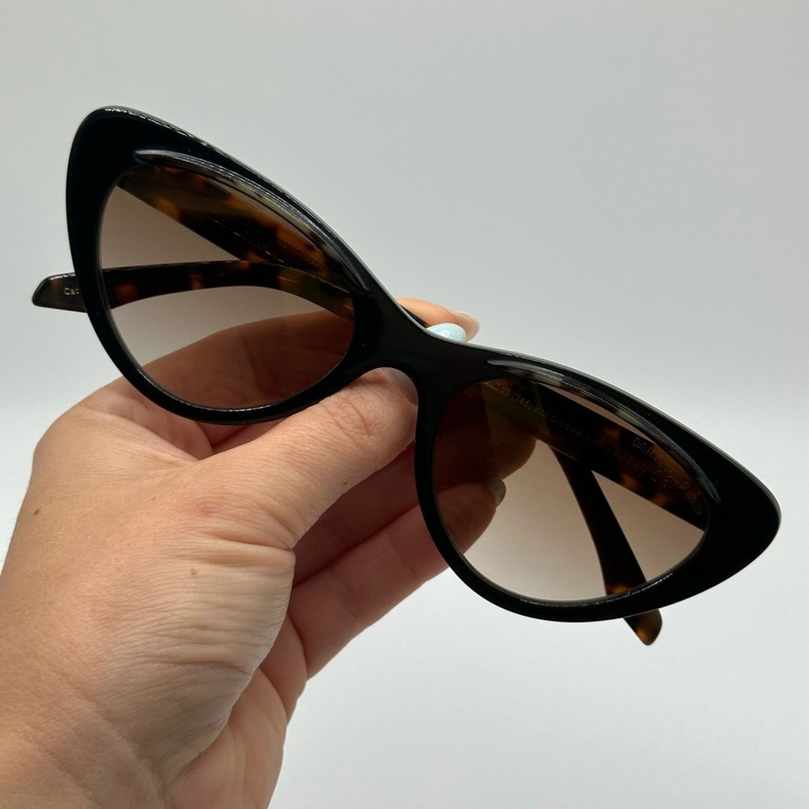 Cutler and Gross NEW CUTLER AND GROSS 1321 004 Cat Eye Brown Havana Women Size ONE SIZE - 7 Thumbnail