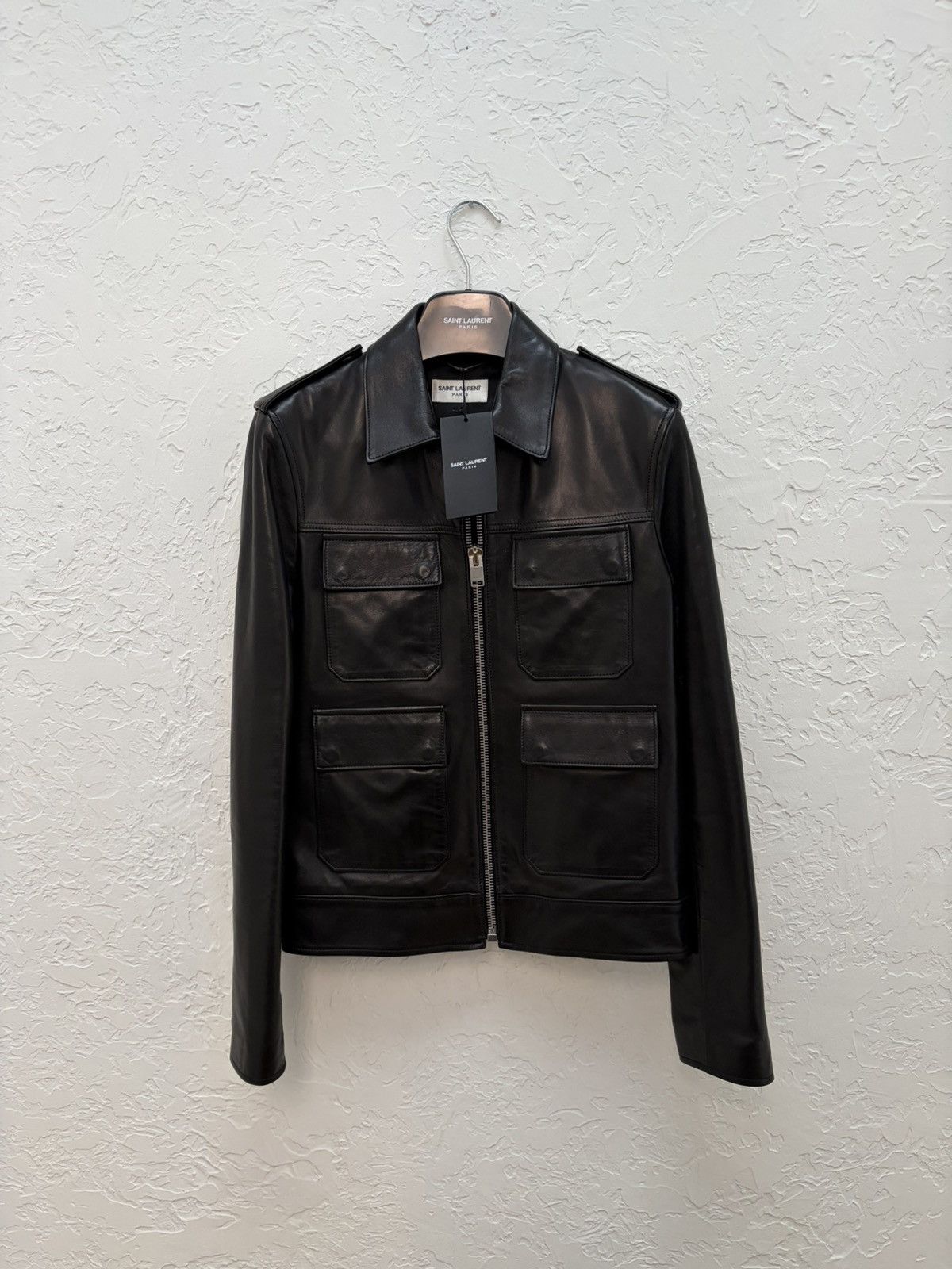 Hedi Slimane × Saint Laurent Paris RARE SS13 Cafe Racer Lambskin