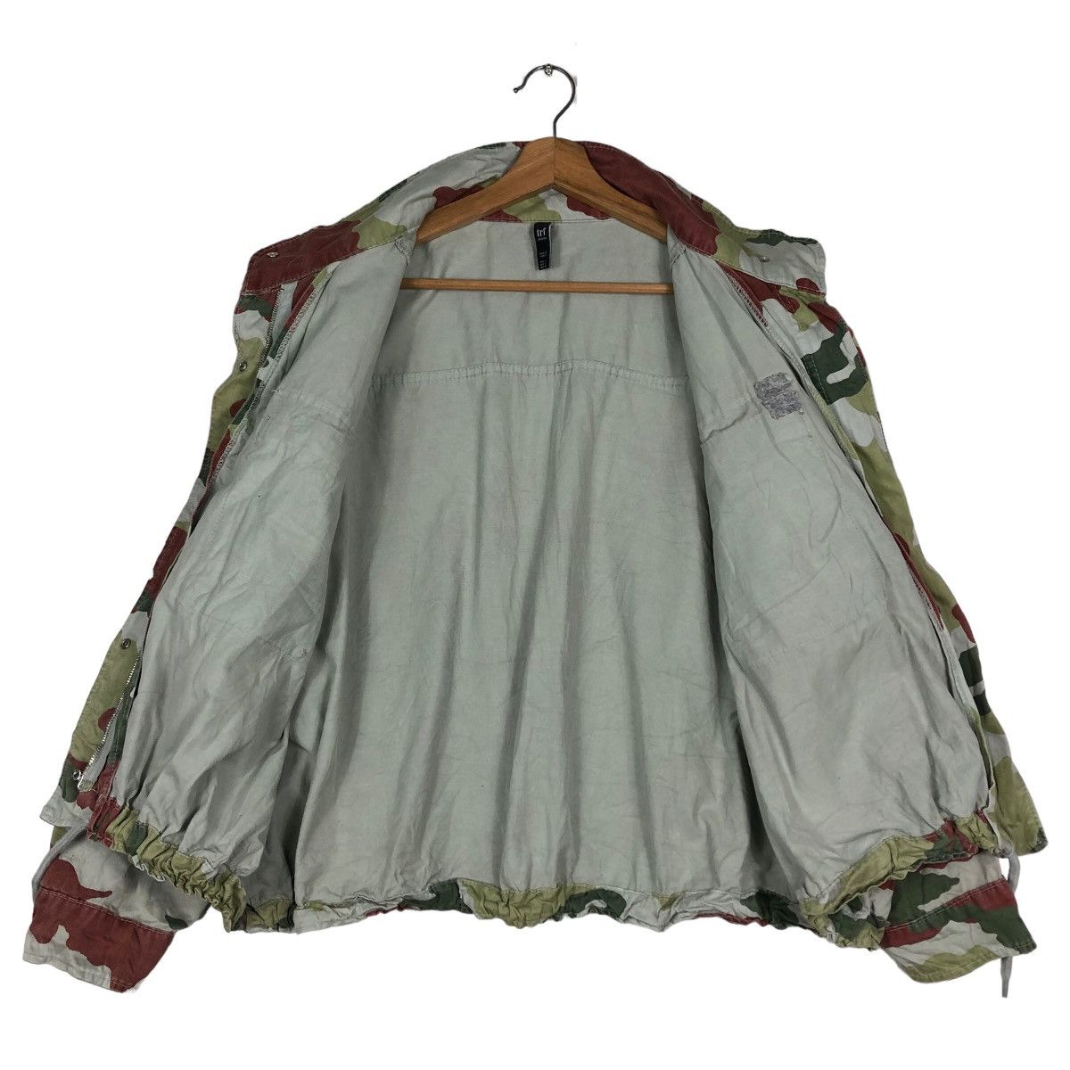 Japanese Brand 🔥Vintage Cropped Biker Jacket Trf Japan Camouflage Army Size US M / EU 48-50 / 2 - 13 Thumbnail