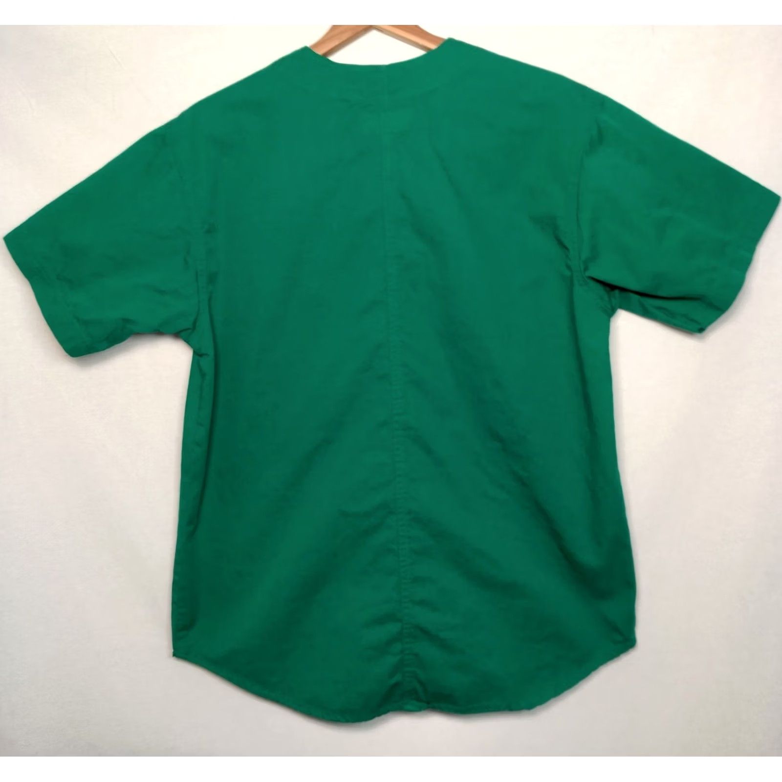 Vintage VINTAGE Gitano Shirt Women Small Kelly Green Twill Button Up V Neck 90s Classic Casual Mens Womens Girls Boys Size S / US 4 / IT 40 - 2 Thumbnail