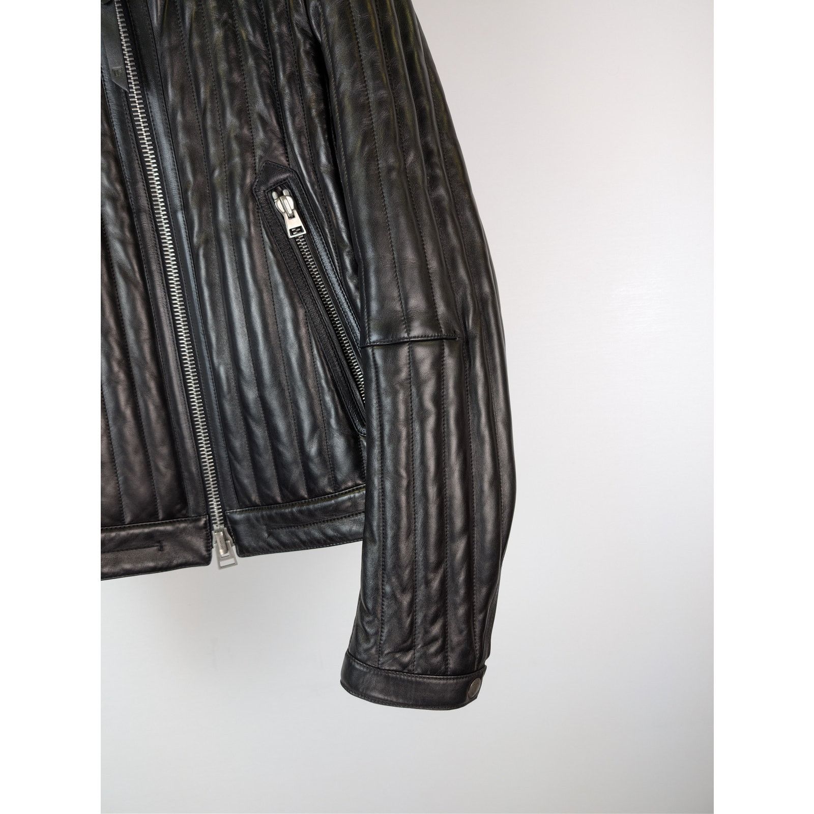 Tom Ford o1rshd1 Leather Wear Biker Jacket in Black Size US M / EU 48-50 / 2 - 4 Thumbnail