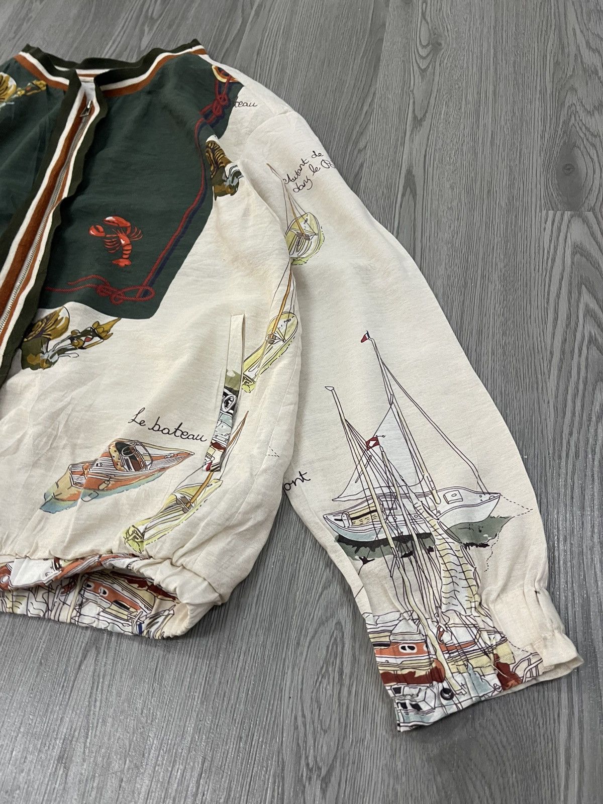 Benetton Benetton Sailing Rayon Light Jacket Size M / US 6-8 / IT 42-44 - 6 Thumbnail