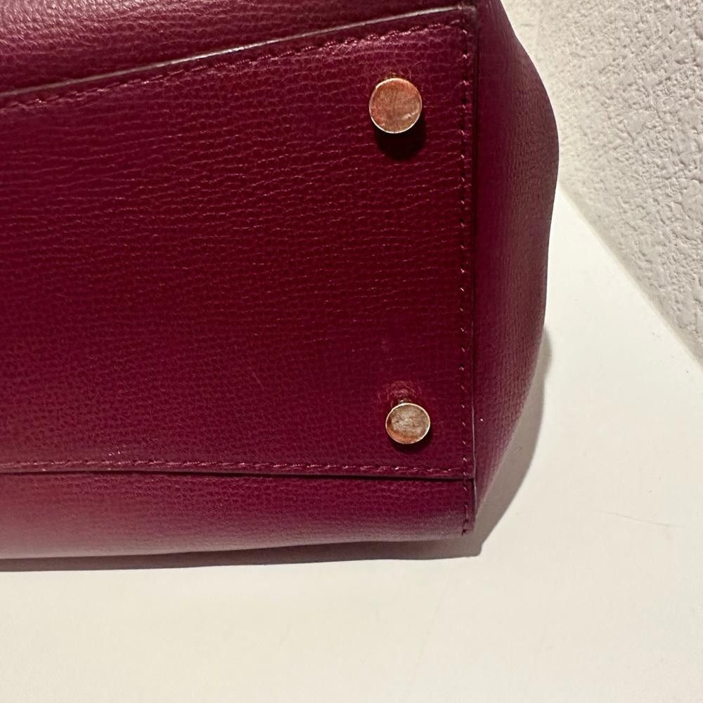 Kate Spade Kate Spade Molly Large Work Leather Tote Handbag Sangria Size ONE SIZE - 12 Thumbnail