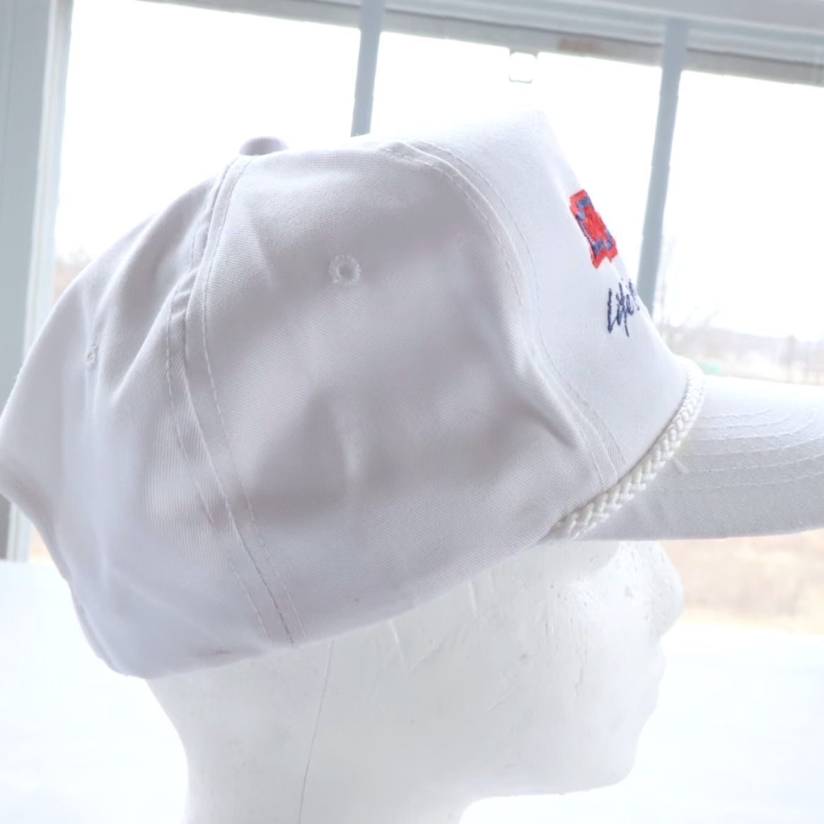 Vintage VTG Youngan Chevrolet Corvette ZR1 White Twill Trucker Snapback Hat OS Men Size ONE SIZE - 6 Thumbnail