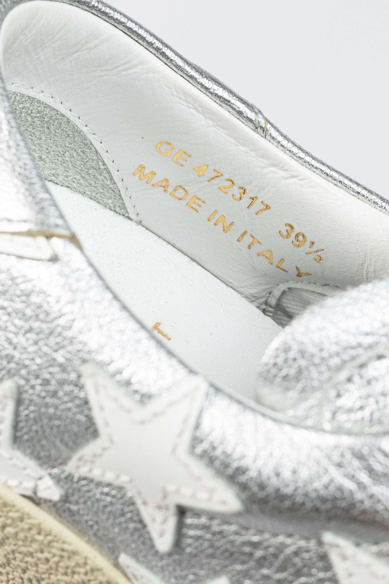 Saint Laurent Paris Saint Laurent Court Classic Star Metallic Low-Top Sneakers Size US 6.5 / EU 39-40 - 10 Thumbnail