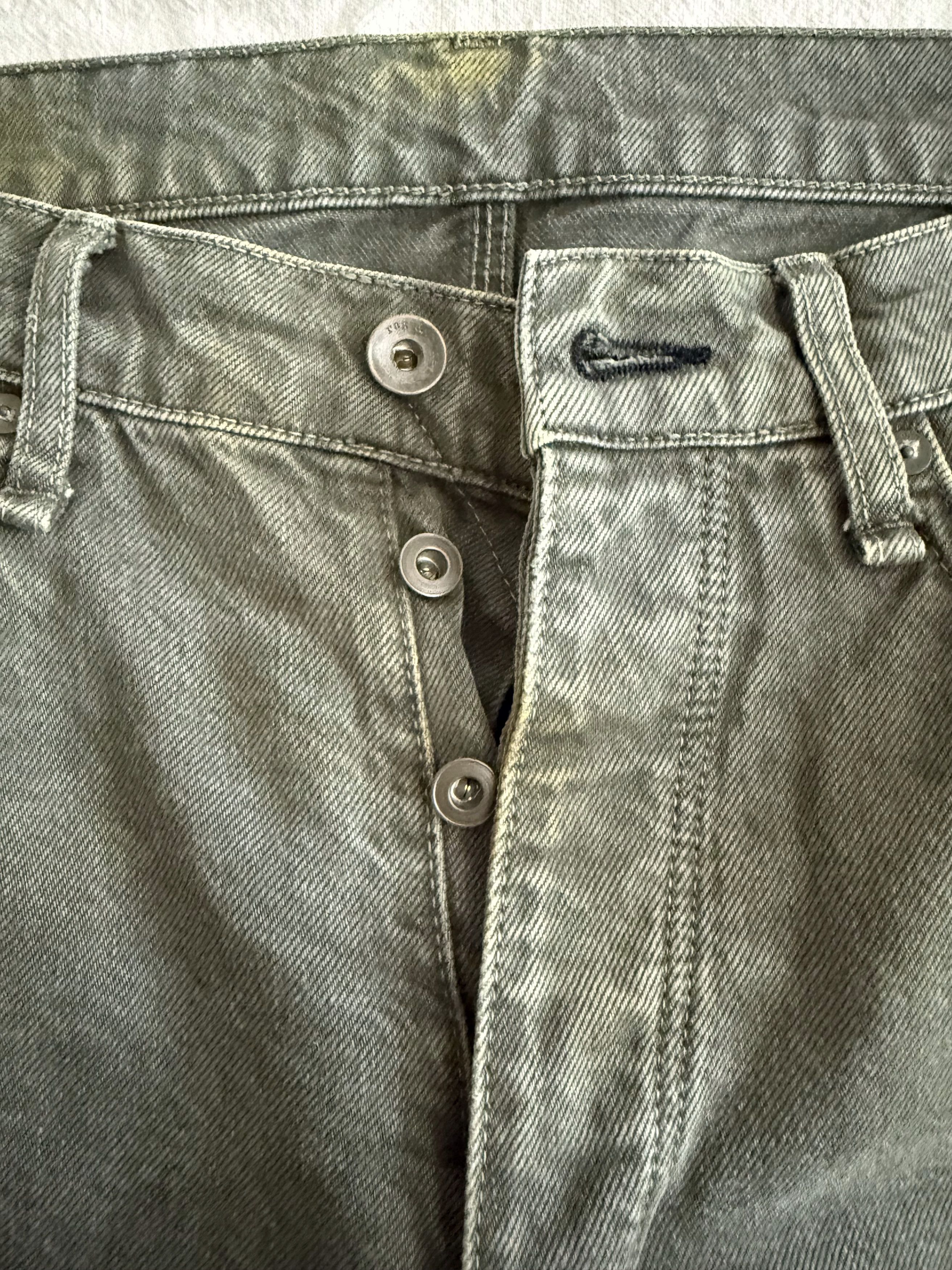 Rag & Bone Rag & Bone Beck Jean Moss Relaxed Cropped Button Fly Size US 29 - 6 Thumbnail