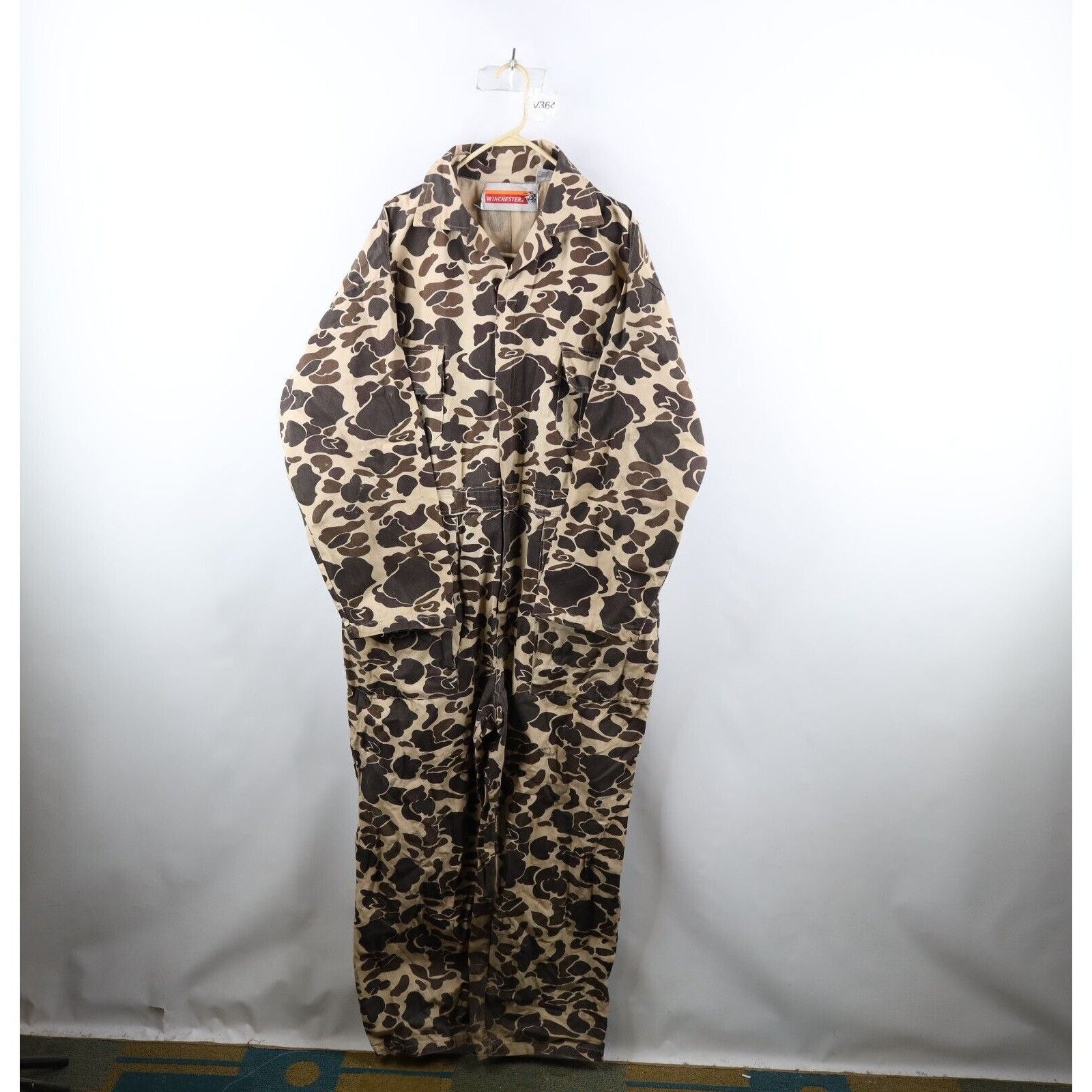 Image of Vintage 90's Streetwear Canvas Camouflage Coveralls, Men's (Size 36)