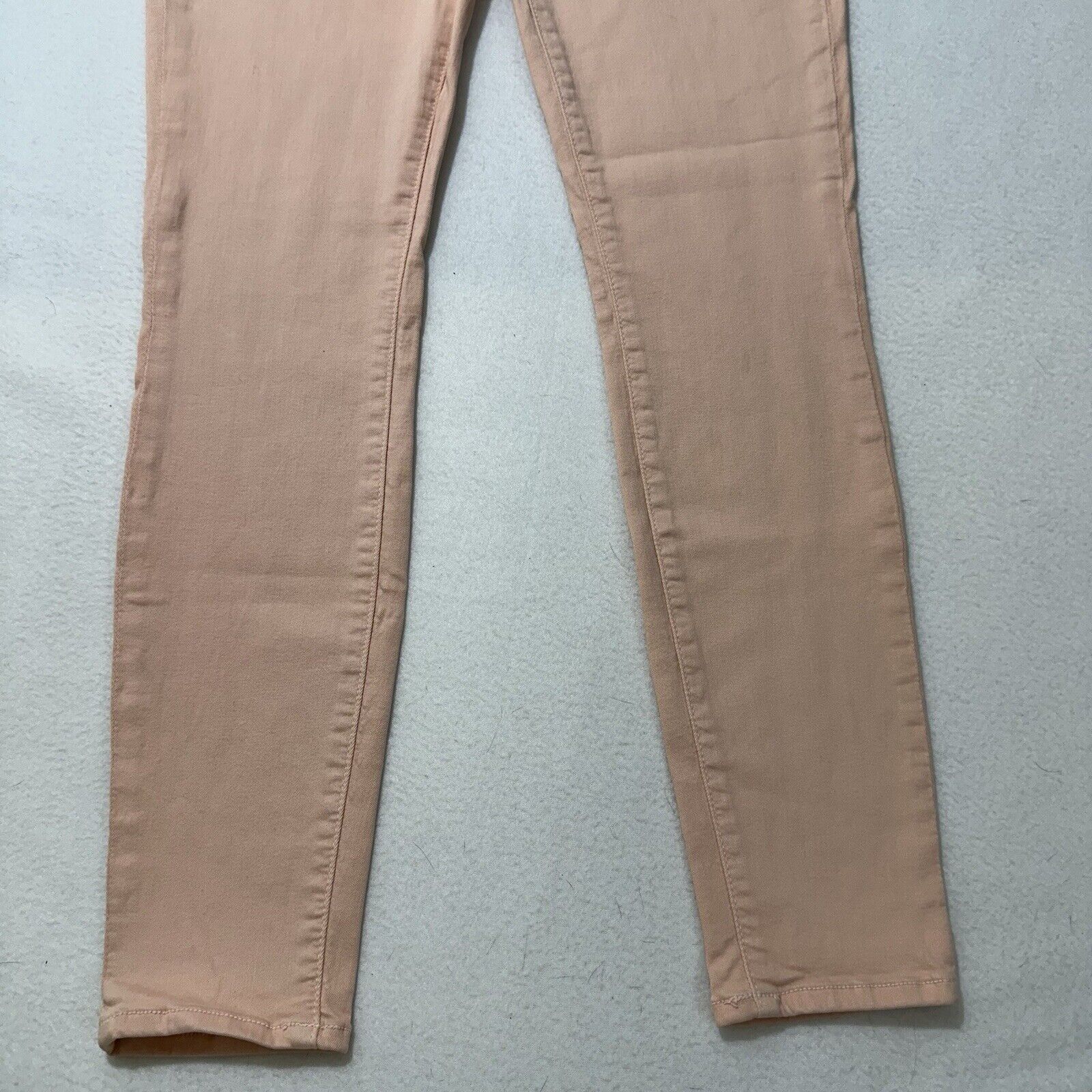 7 For All Mankind 7 For All Mankind 29 Peach Light Pink Skinny Jeans Mid Rise Size 28" / US 6 / IT 42 - 3 Thumbnail