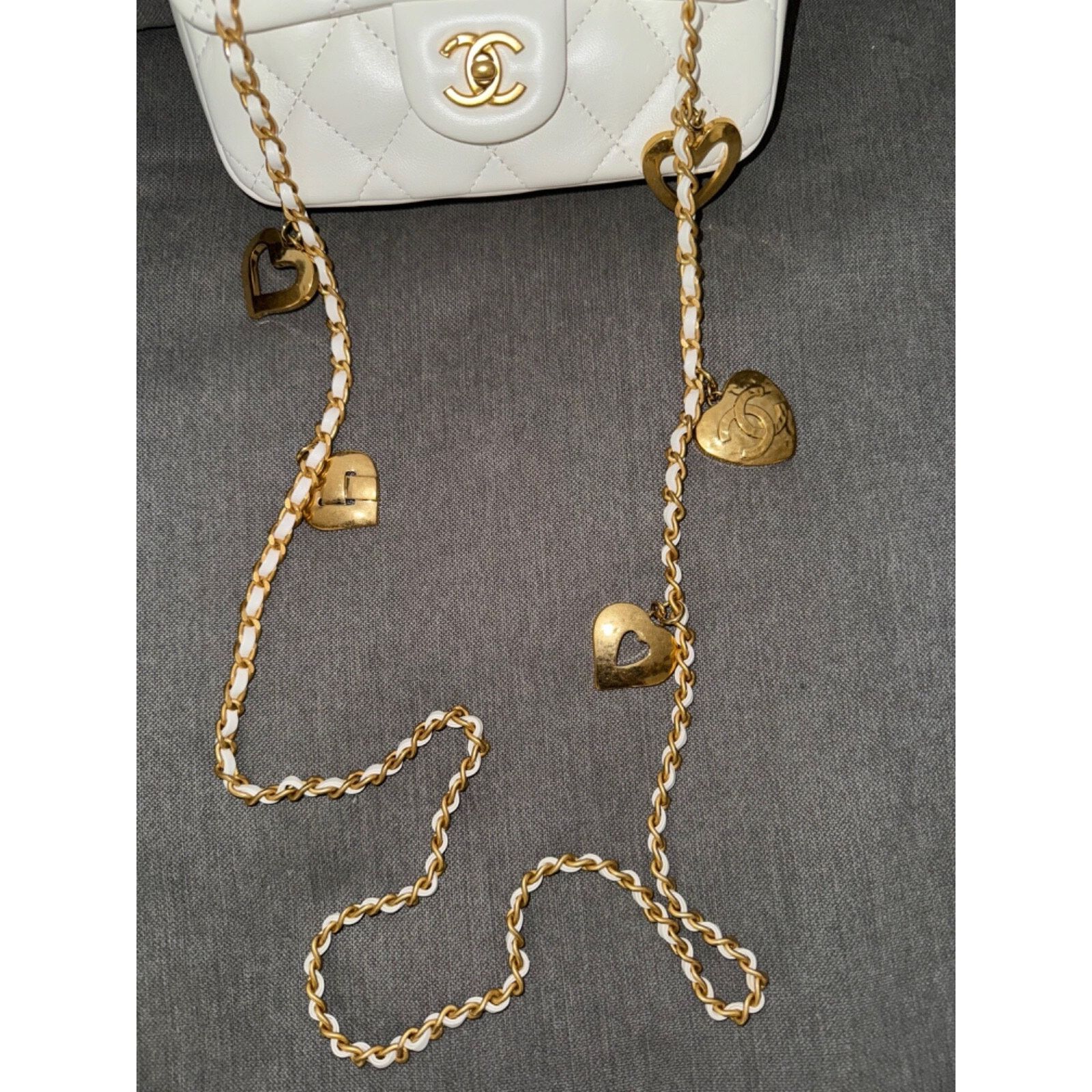 Chanel Chanel Mini Flap Open Heart Gold Logo Shoulder Crossbody Bag Size ONE SIZE - 8 Thumbnail
