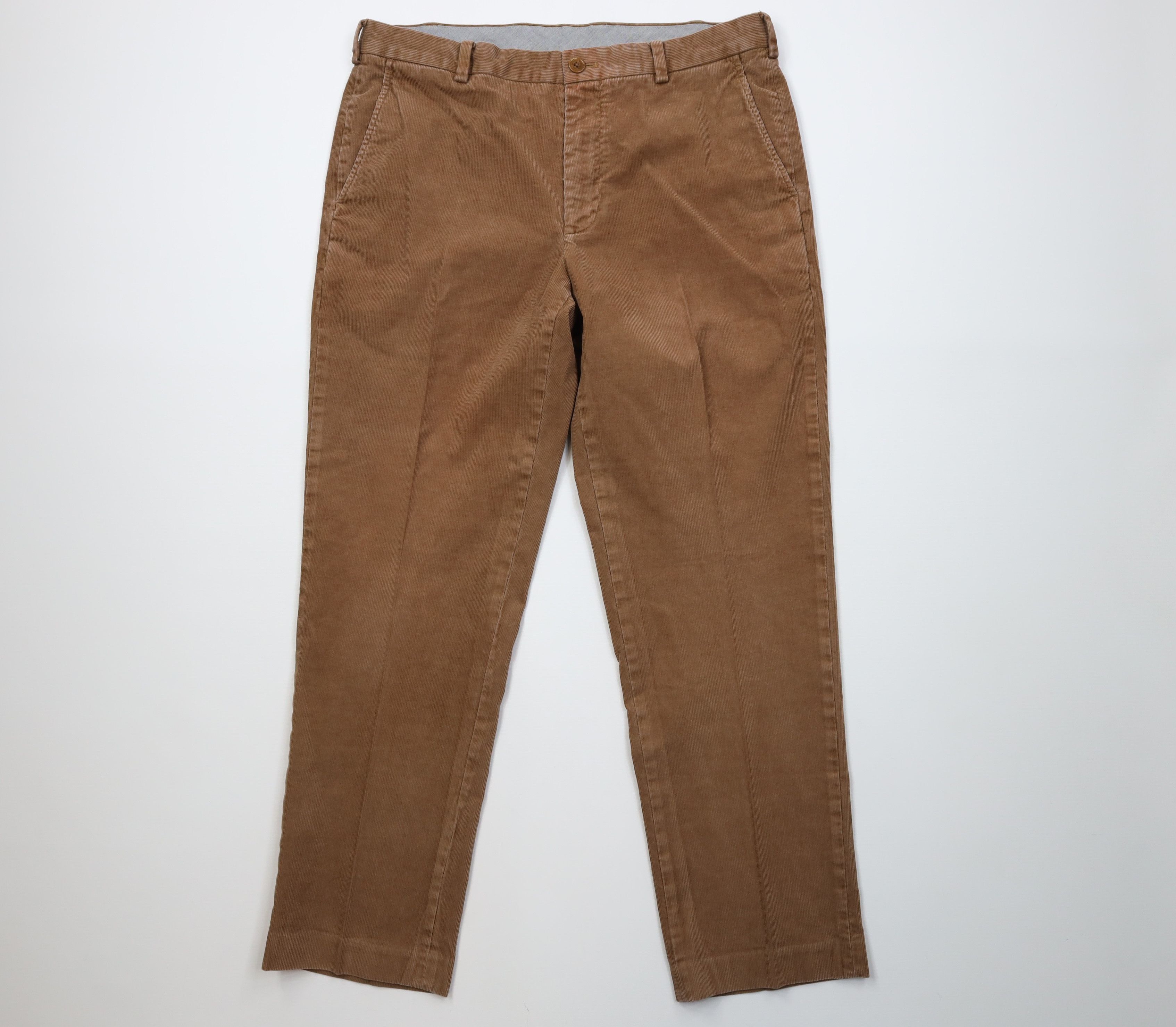 Brooks Brothers Vintage Brooks Brothers Clark Corduroy Chino Pants Brown Size US 35 - 1 Thumbnail