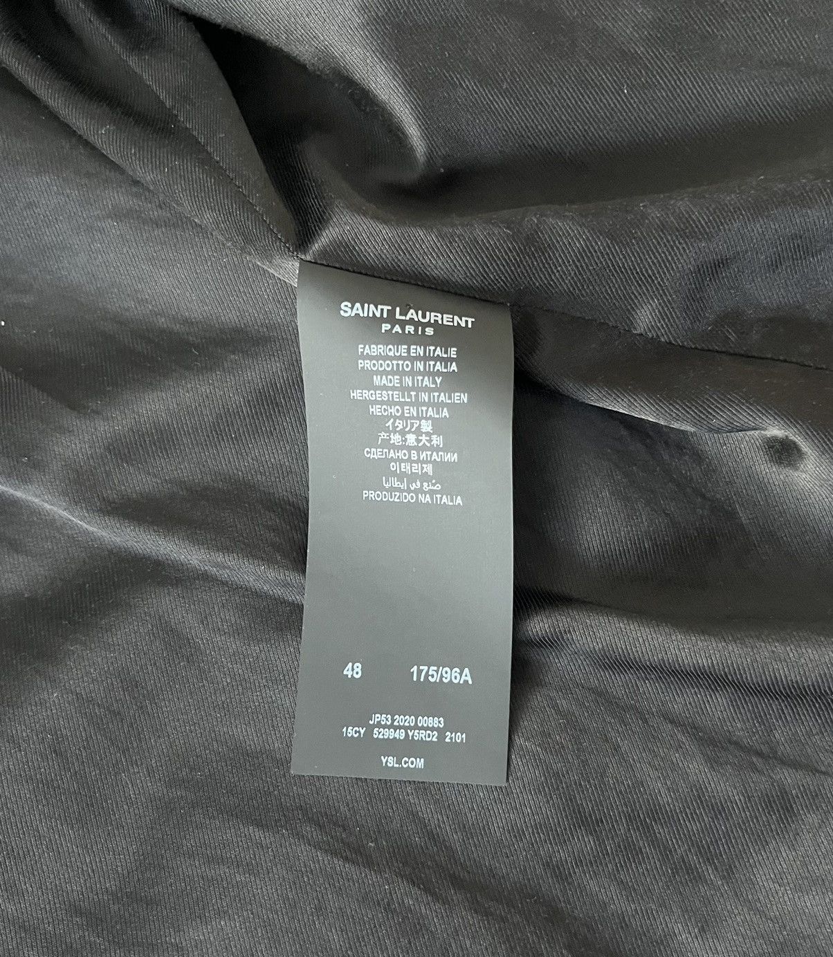 Saint Laurent Paris $4.3k Denim Style Aged Leather Trucker Jackets Size US M / EU 48-50 / 2 - 5 Thumbnail