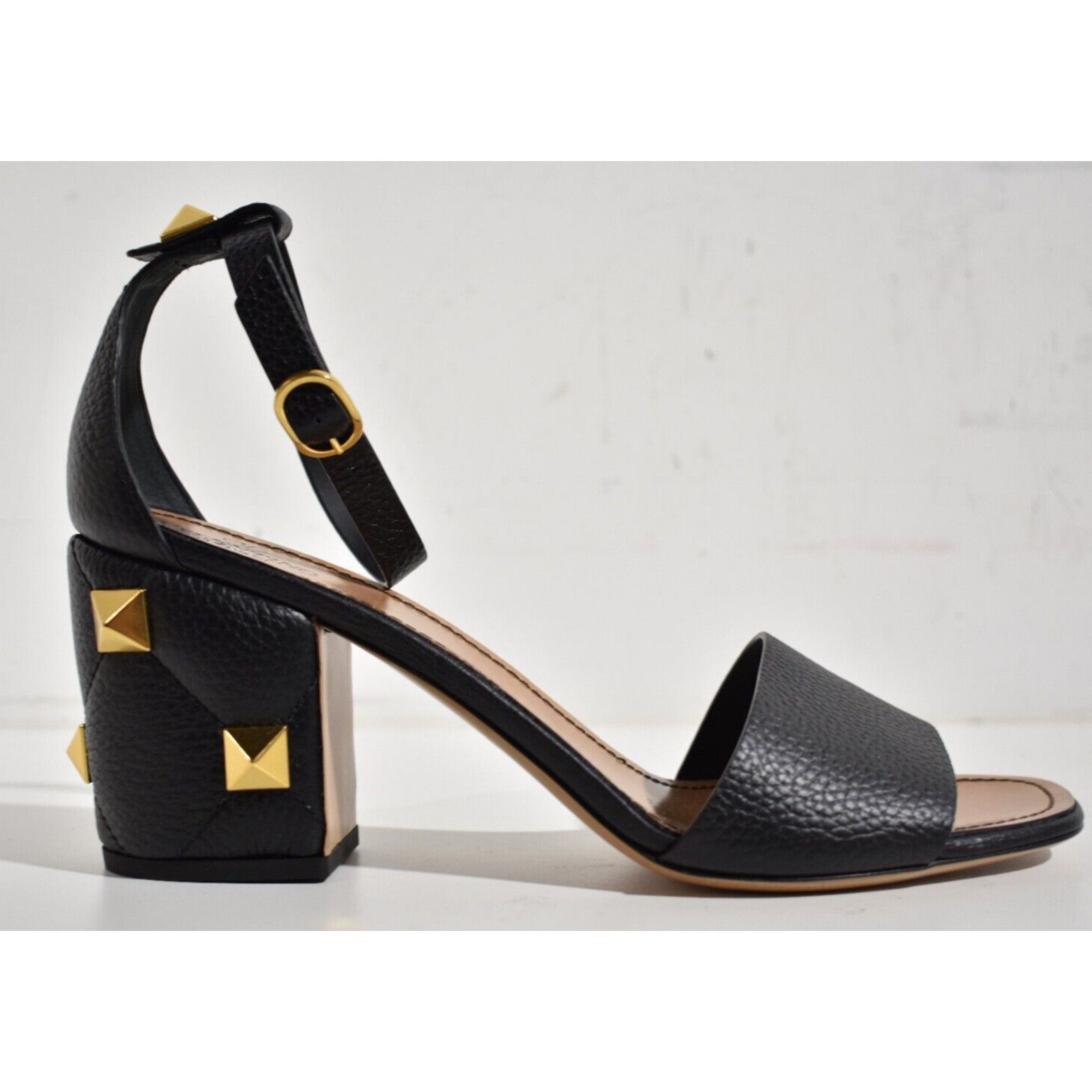 Valentino Rockstud Roman Stud Ankle Strap Sandal Block Heel Pump 42 Size US 12 / IT 42 - 2 Thumbnail