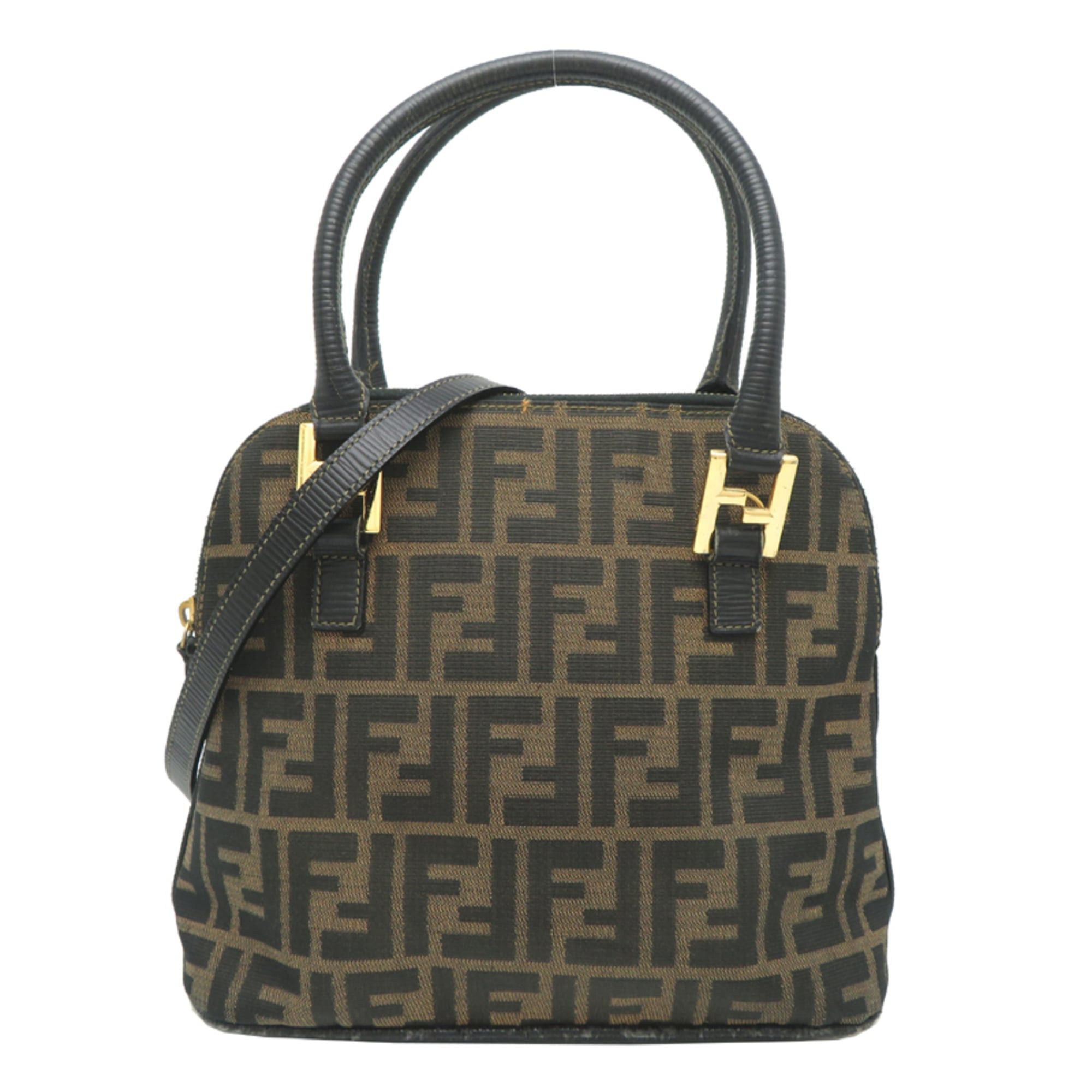 Fendi Fendi Women's Handbag Tote Bag, Canvas, Zucca Pattern (Brown) Size ONE SIZE - 1 Thumbnail
