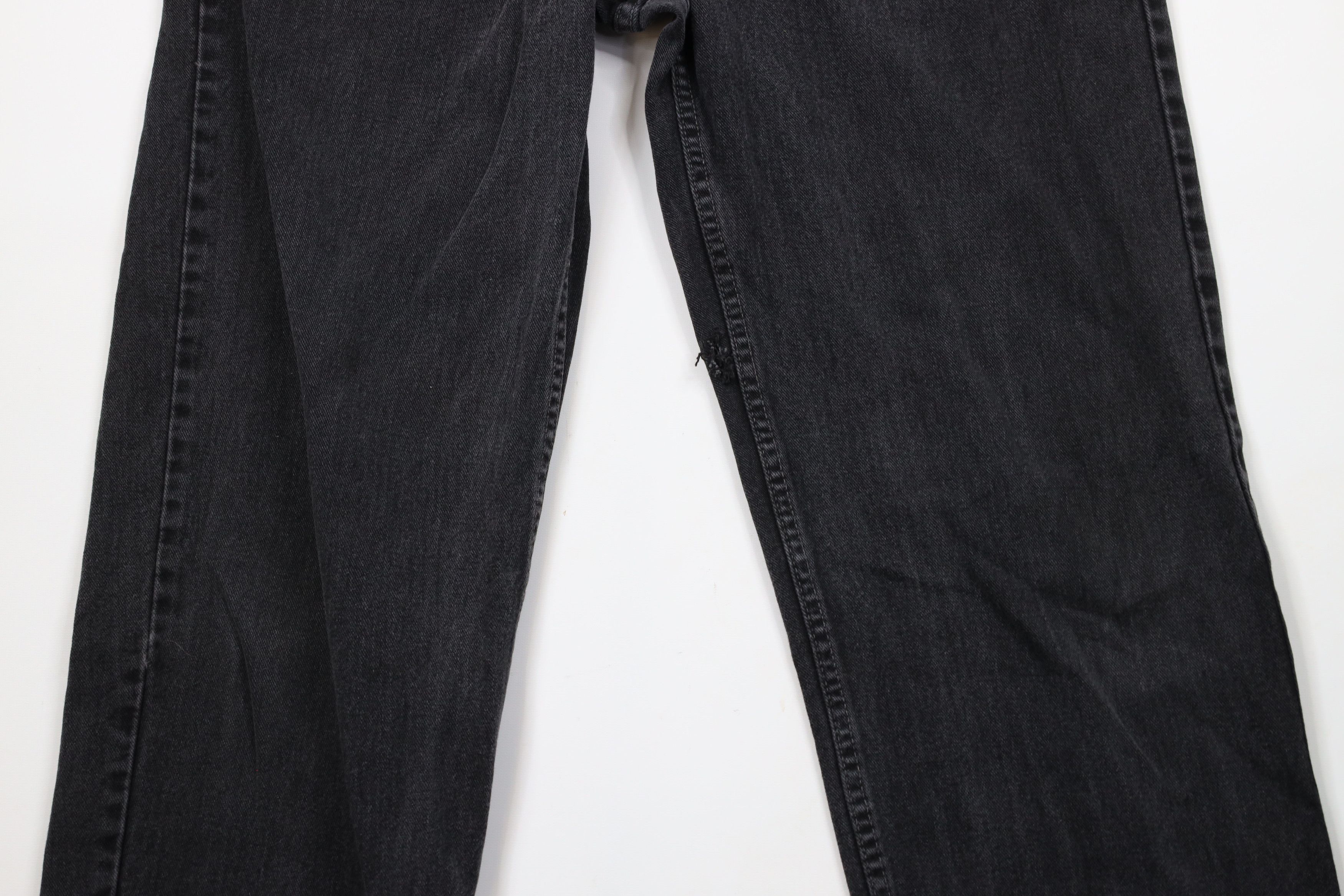Levi's × Vintage Vintage 90s Levis 550 Relaxed Fit Denim Jeans Black Cotton Size US 36 / EU 52 - 3 Thumbnail