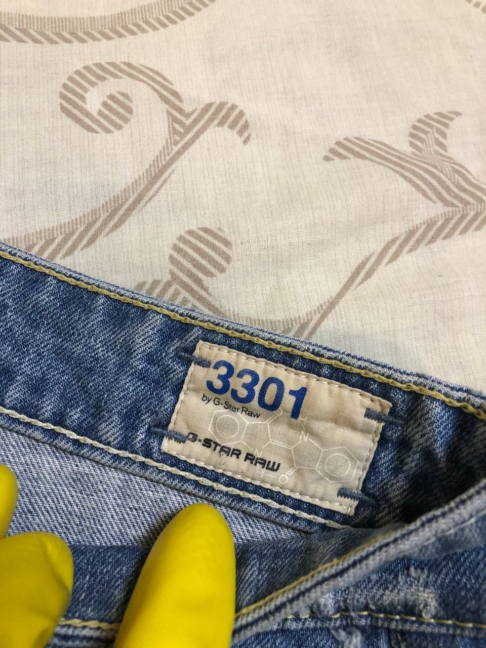 G-Star G-Star RAW 3301 Distressed Wash Heavy Fade & Paint Archive Size US 32 / EU 48 - 14 Thumbnail
