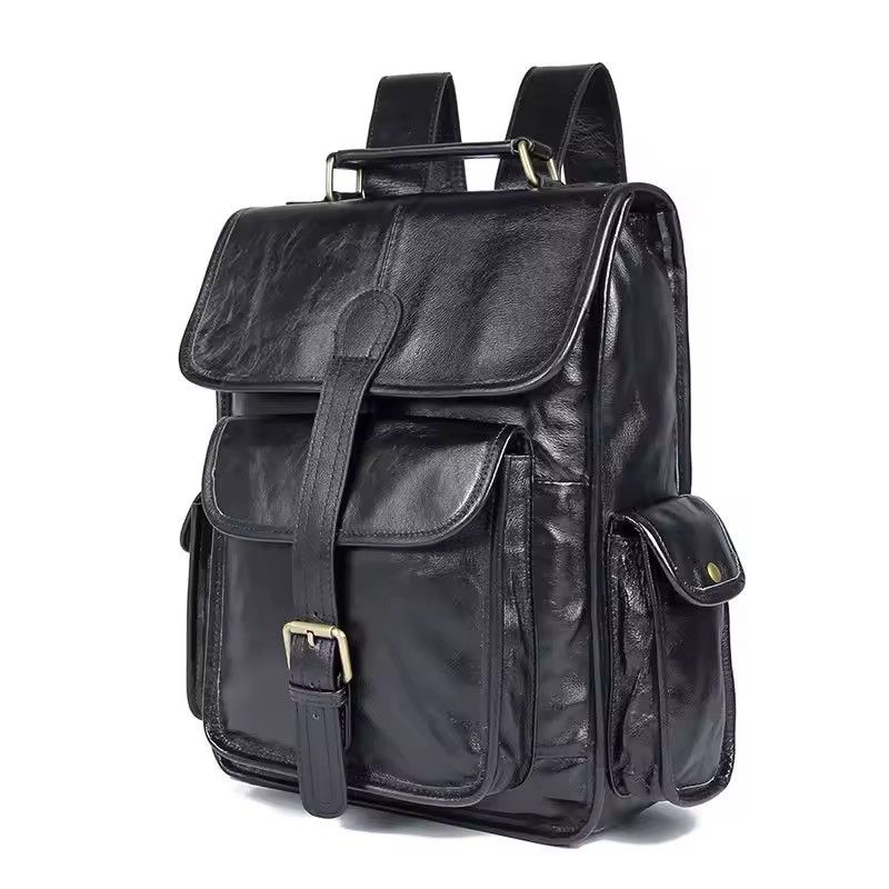 Genuine Leather Soft Genuine Leather Handmade Backpack Size ONE SIZE - 2 Thumbnail