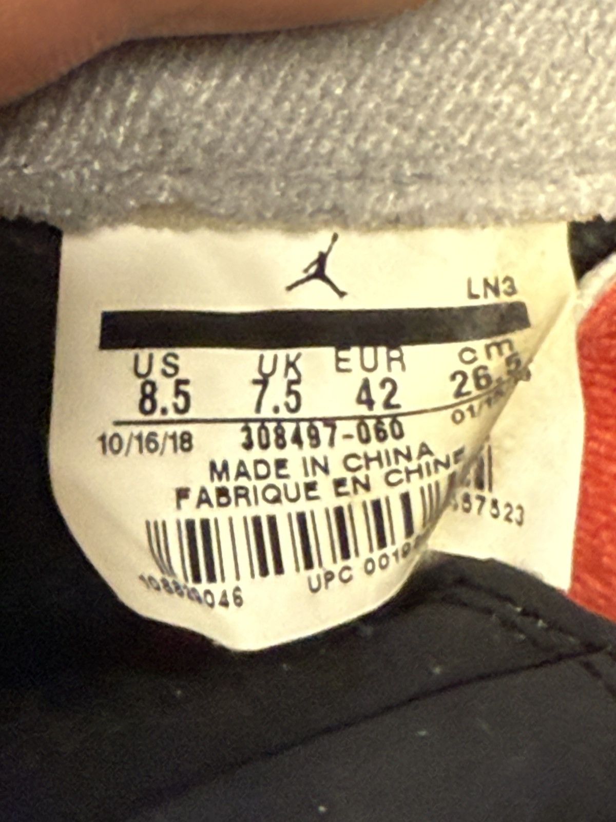 Jordan Brand × Nike JORDAN 4 RETRO OG 'BRED' 2019 Size US 8.5 / EU 41-42 - 9 Thumbnail
