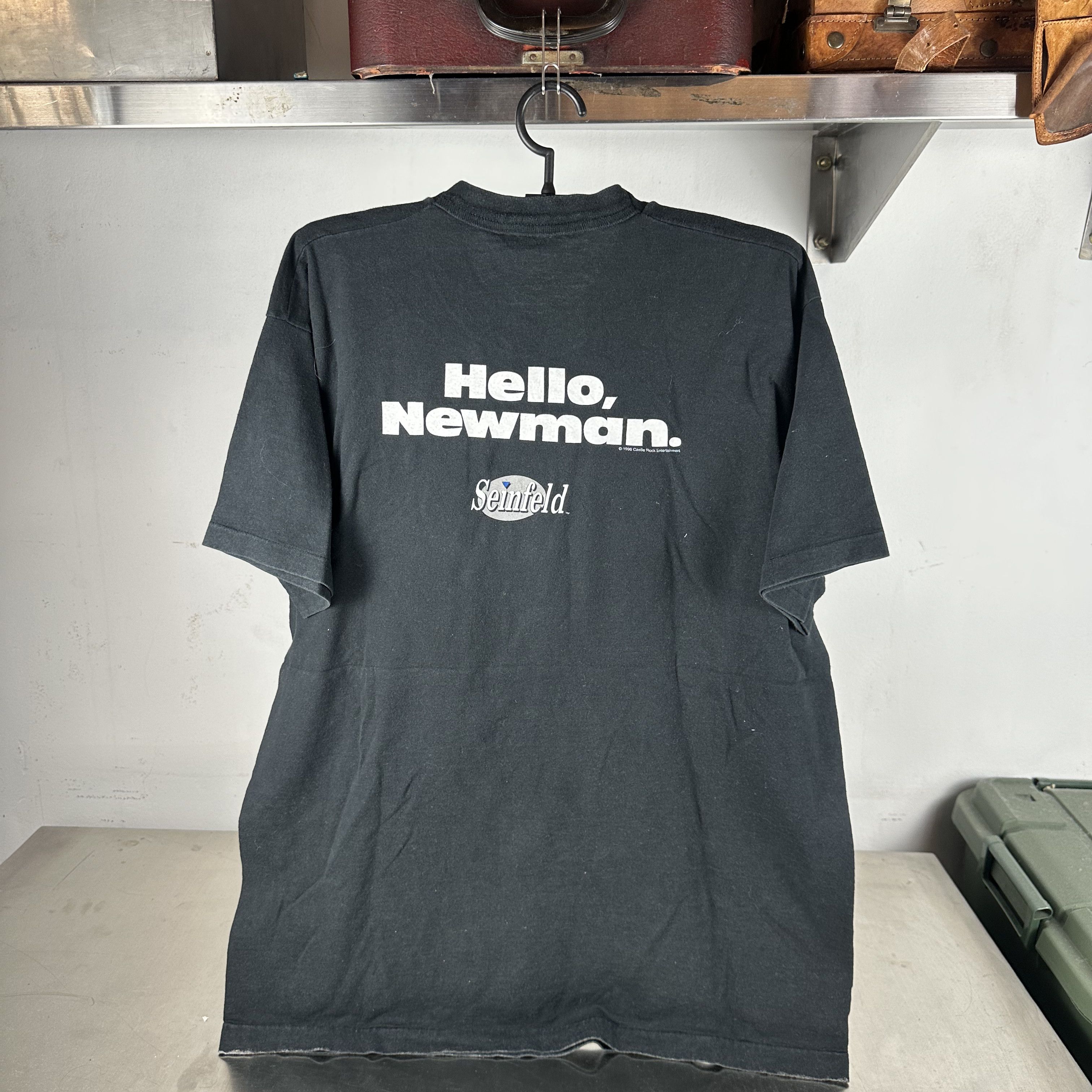 Vintage 1996 Seinfeld Hello Jerry Hello Newman TV Show Promo Tee Size US XL / EU 56 / 4 - 3 Thumbnail