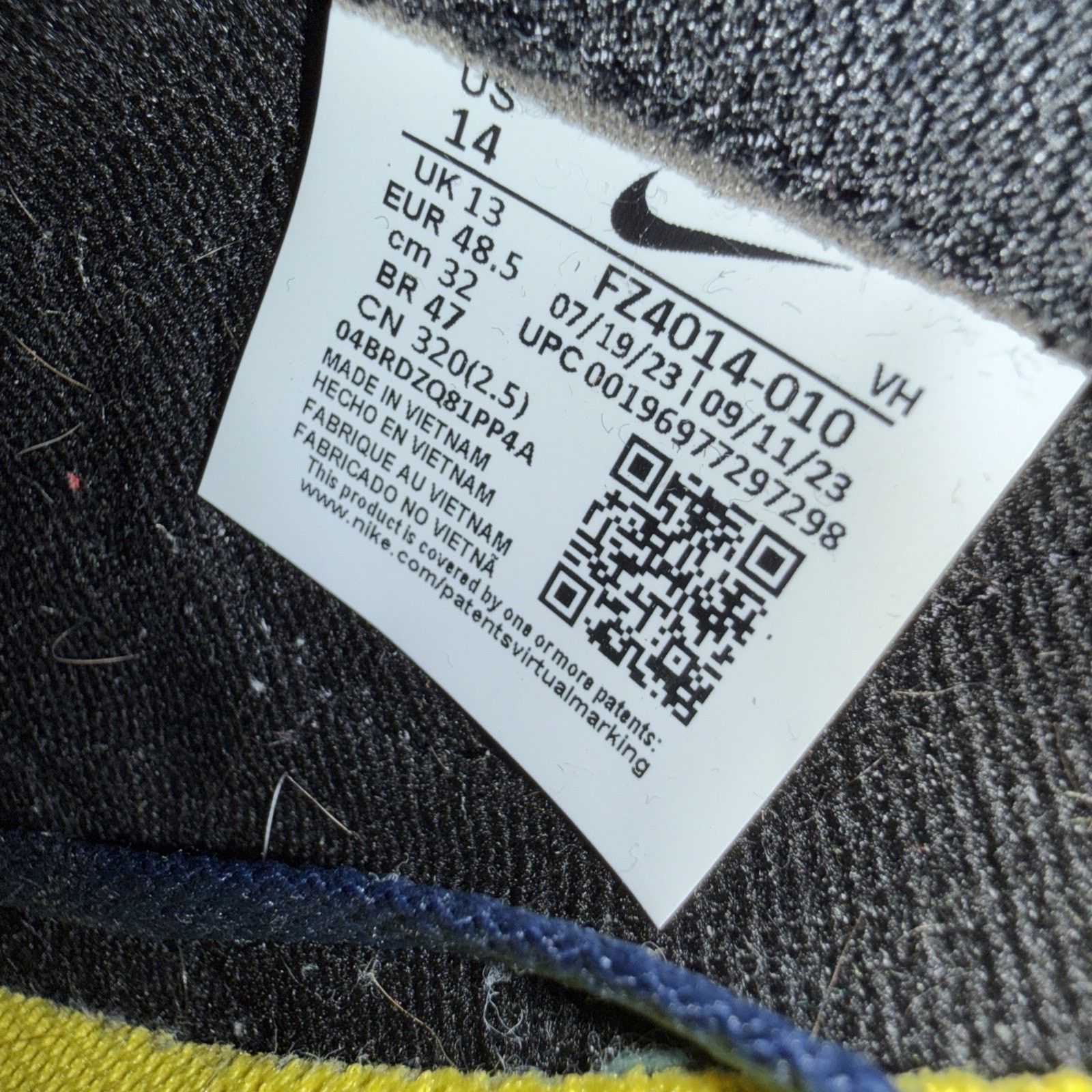 Nike Size 14 - Nike Dunk Low Vintage Michigan - OG Box Size US 14 / EU 47 - 7 Thumbnail