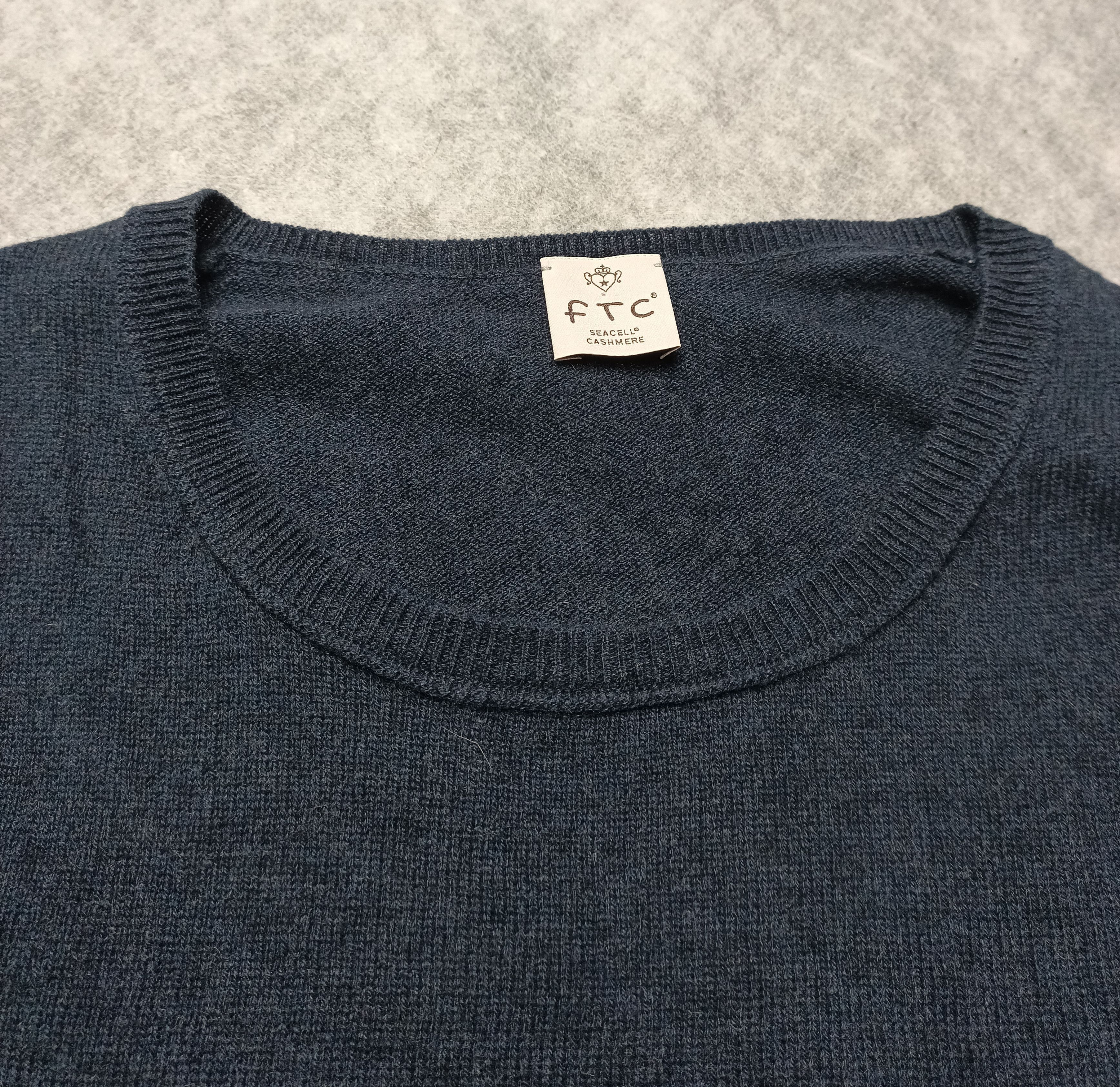 FTC FTC Cashmere Seacell Blue Sweater Jumper Size S Size S / US 4 / IT 40 - 6 Thumbnail