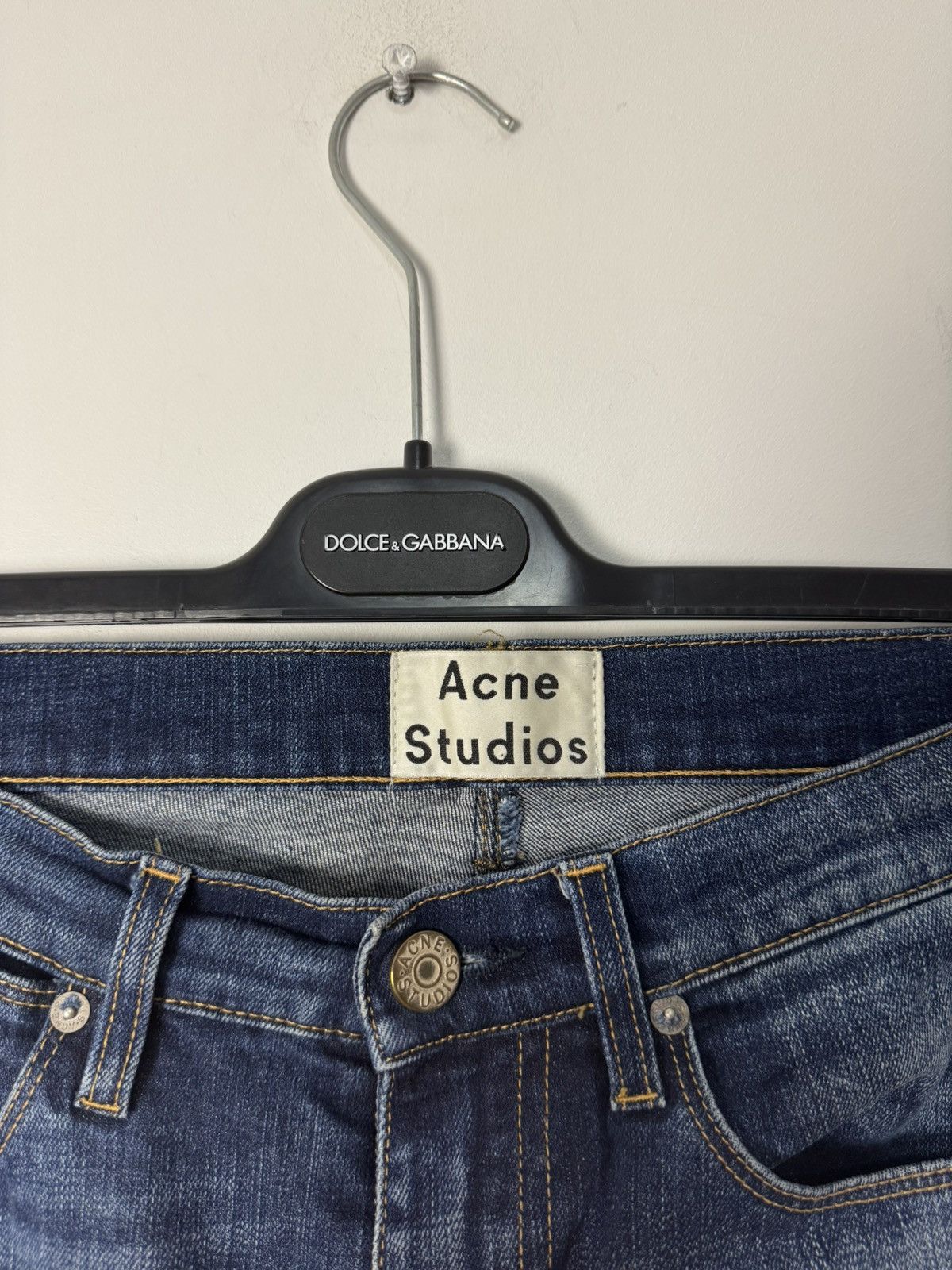 Acne Studios Acne Studios Max Prince Mid Wash Jeans Luxury Designer Size US 30 / EU 46 - 7 Thumbnail