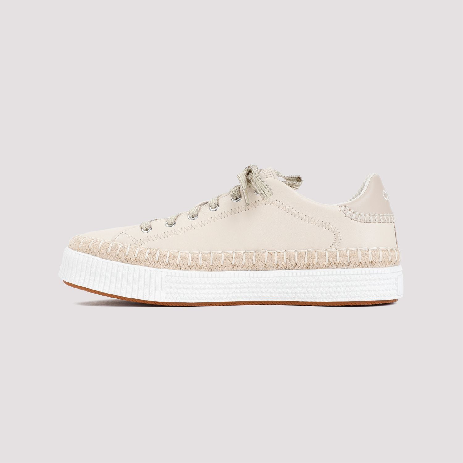 Chloe o1loc1c1024 Lauren Sneakers in Delicate Nude Size US 6 / IT 36 - 4 Thumbnail