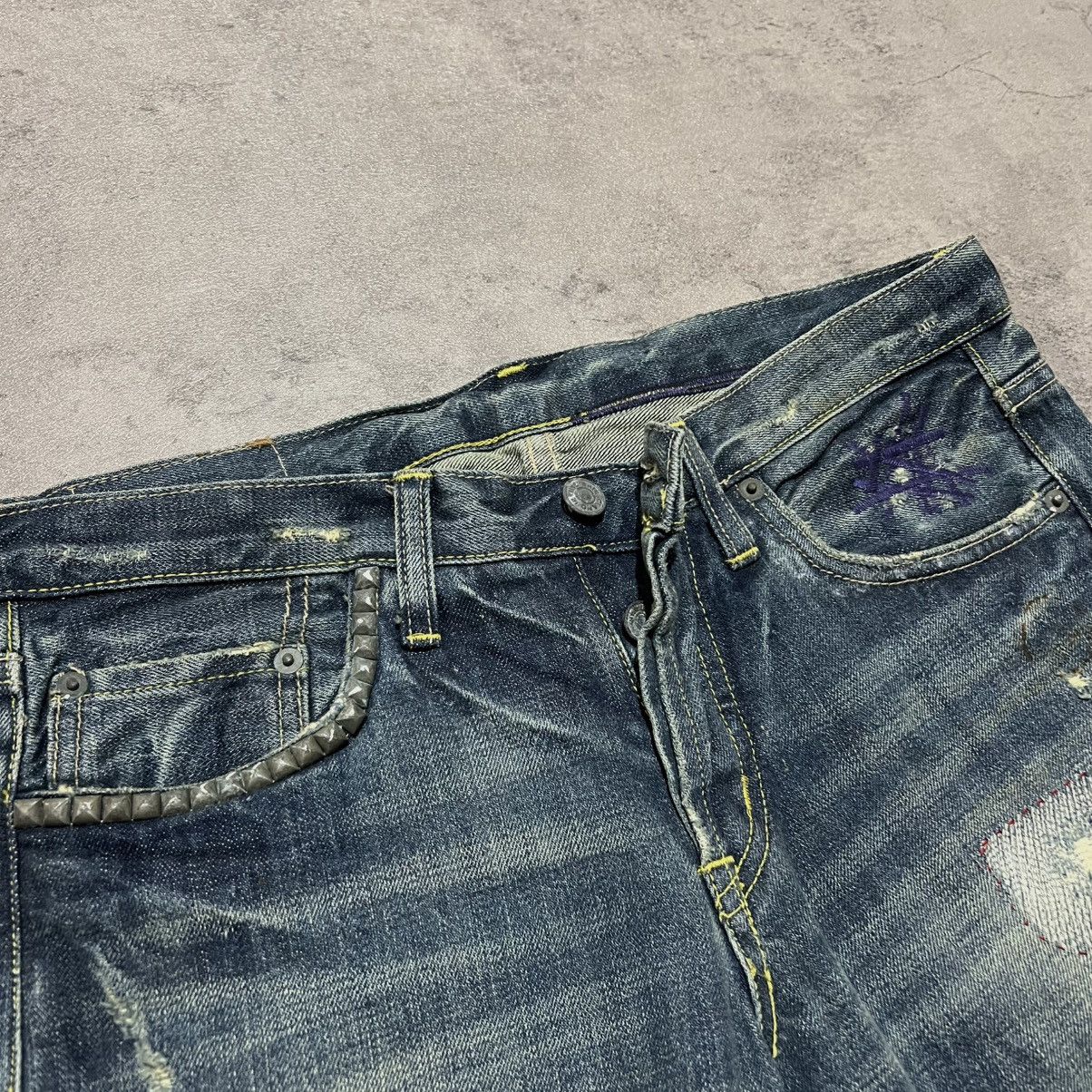 Andy Warhol × Hysteric Glamour Hysteric Glamour x Andy Warhol Studded Jeans Size US 32 / EU 48 - 3 Thumbnail