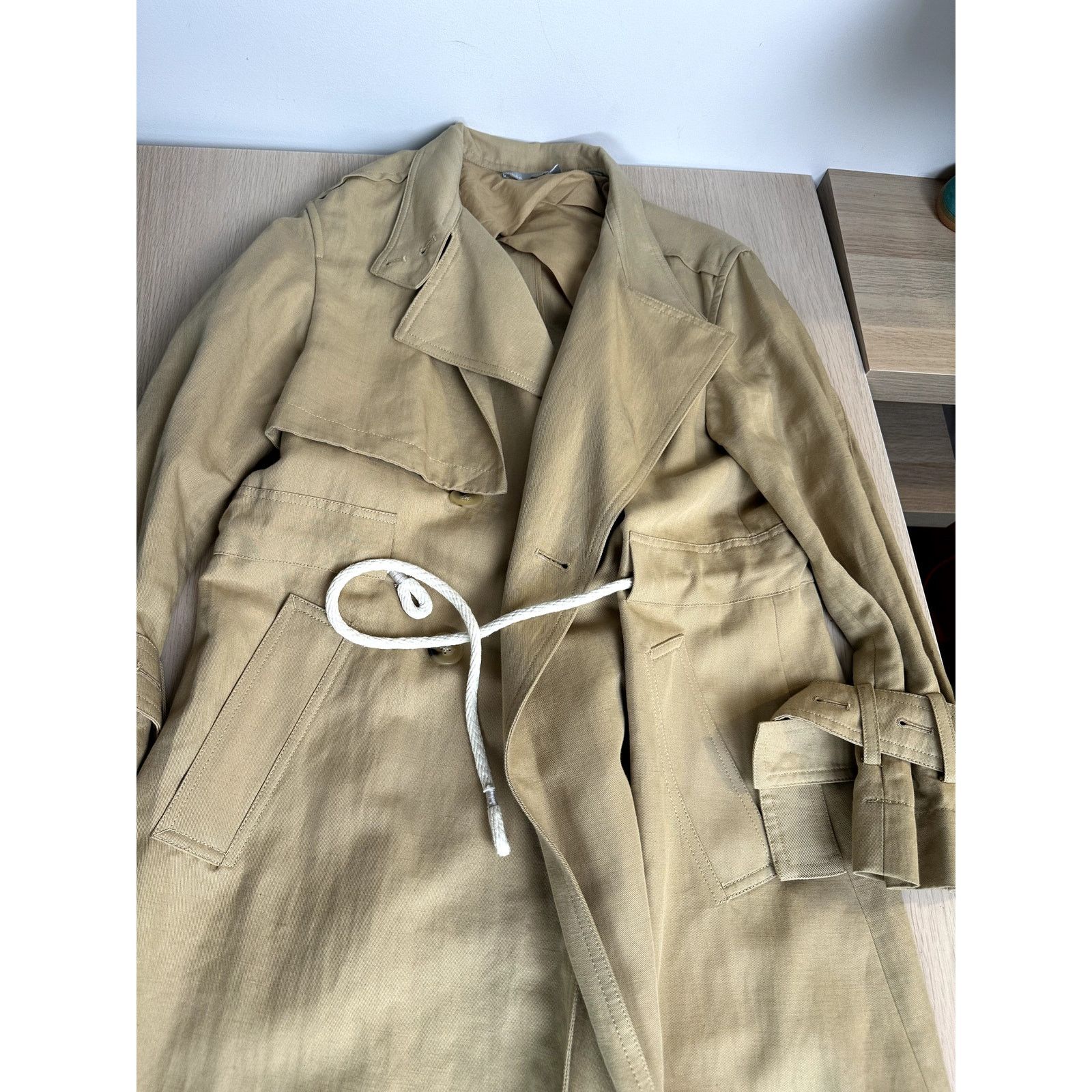 Vince Rare Vince Overcoat with Drawstring Belt - Size S Size S / US 4 / IT 40 - 2 Thumbnail