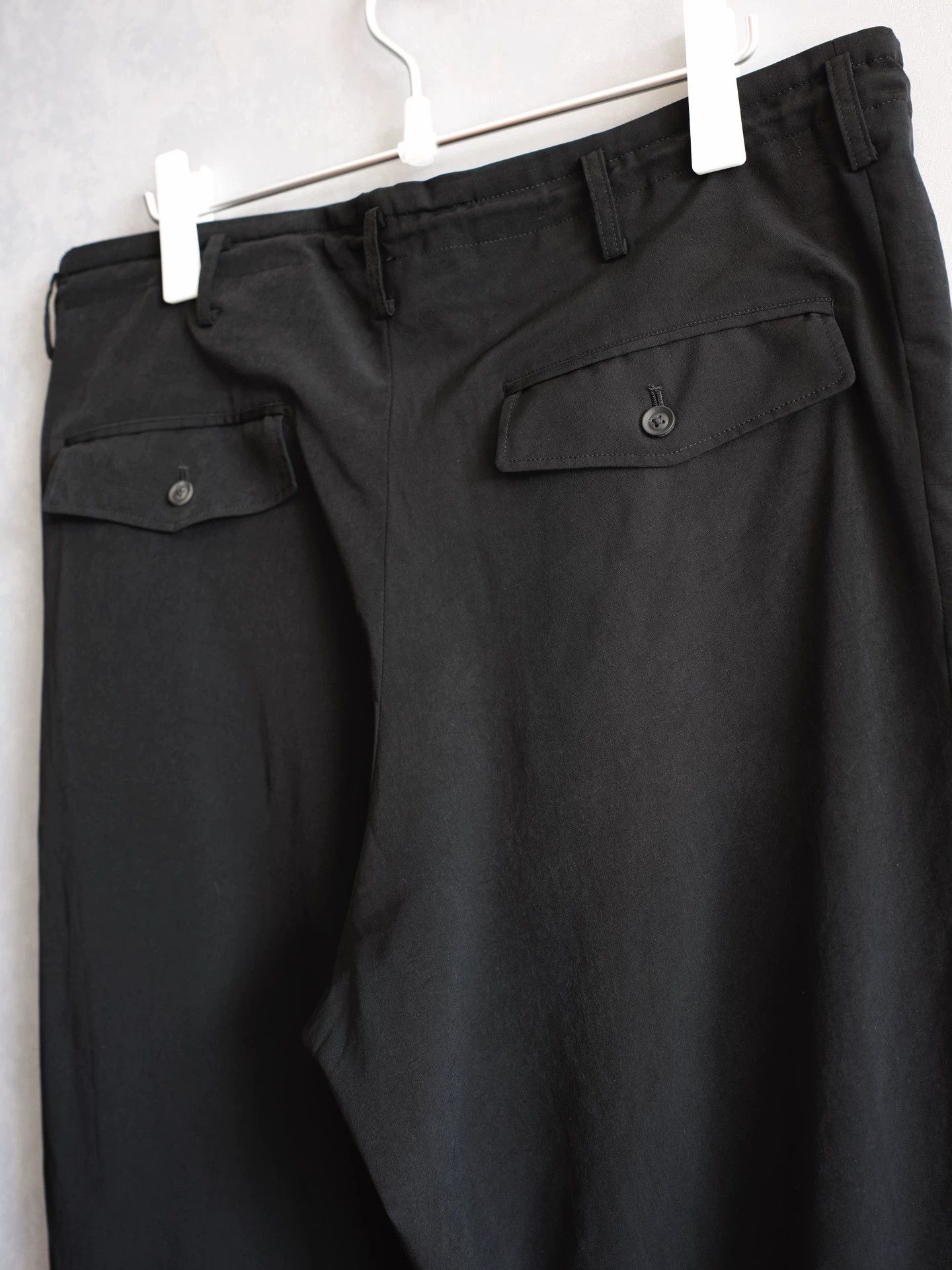 Yohji Yamamoto Yohji Yamamoto 24SS Triacetate Straight Pants Size 2 Size US 32 / EU 48 - 4 Thumbnail