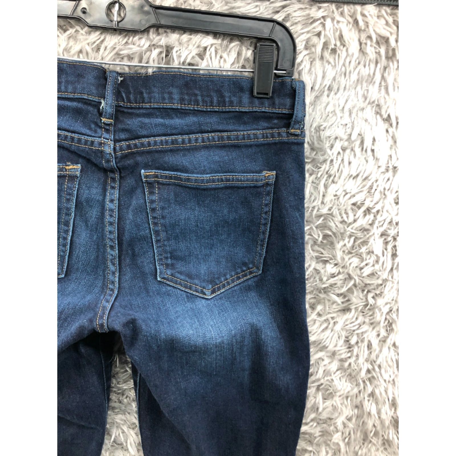 Gap Gap 1969 Jeans Skinny Denim Dark Wash Blue Size 28 Womens Regular Rise 5-Pocket Button Zipper Cotton Vintage: No (note: do not include N/A) Size 28" / US 6 / IT 42 - 6 Thumbnail