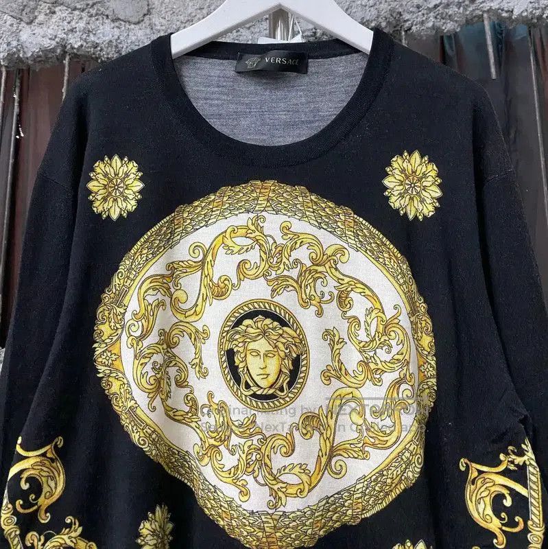Versace Versace Multicolor Long Sleeve Pullover . Size US M / EU 48-50 / 2 - 3 Thumbnail