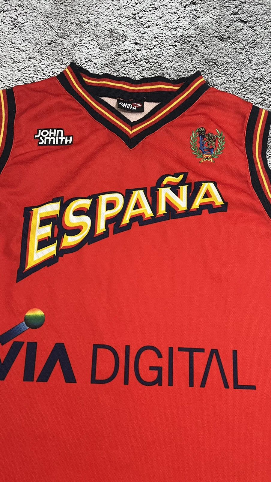 Vintage RARE 1999‼️Spain National basketball team John smith jersey Size US XL / EU 56 / 4 - 3 Thumbnail