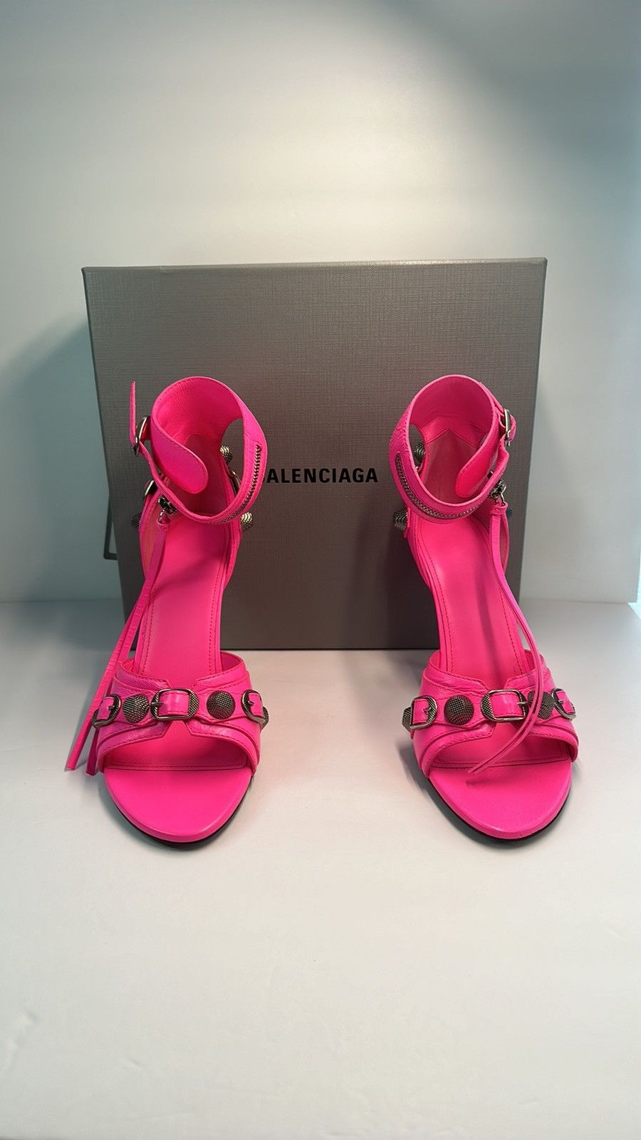 Balenciaga Balenciaga Cagole 110mm stiletto sandals Size US 9.5 / IT 39.5 - 10 Thumbnail