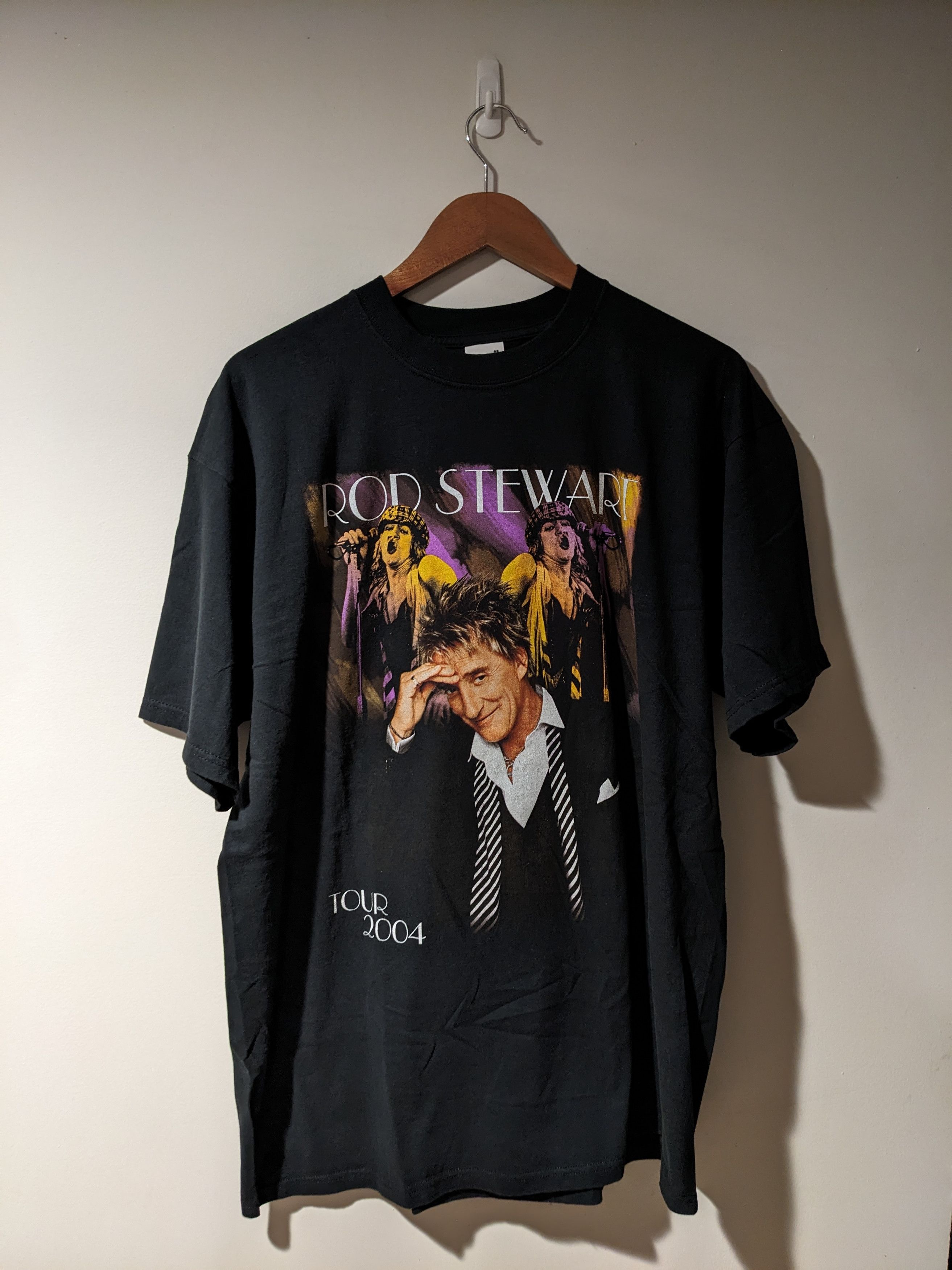 Band Tees × Vintage Vintage 2004 Rod Stewart Summer Tour Band Music T-Shirt Size US XL / EU 56 / 4 - 1 Thumbnail