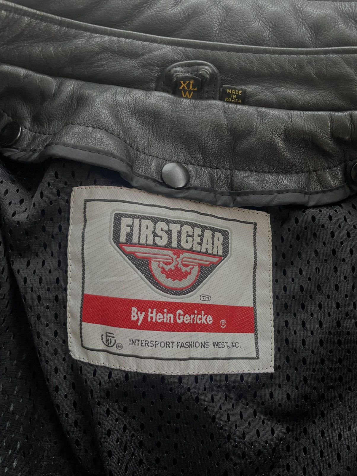 FirstGear Vintage Leather Motorcycle Jacket Size US XL / EU 56 / 4 - 5 Thumbnail