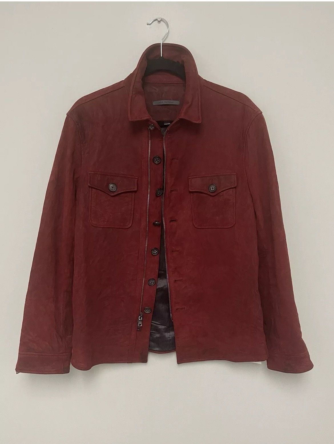 John Varvatos Ultimate burnished leather jacket. Size eu 48 US 38 Size US M / EU 48-50 / 2 - 4 Thumbnail