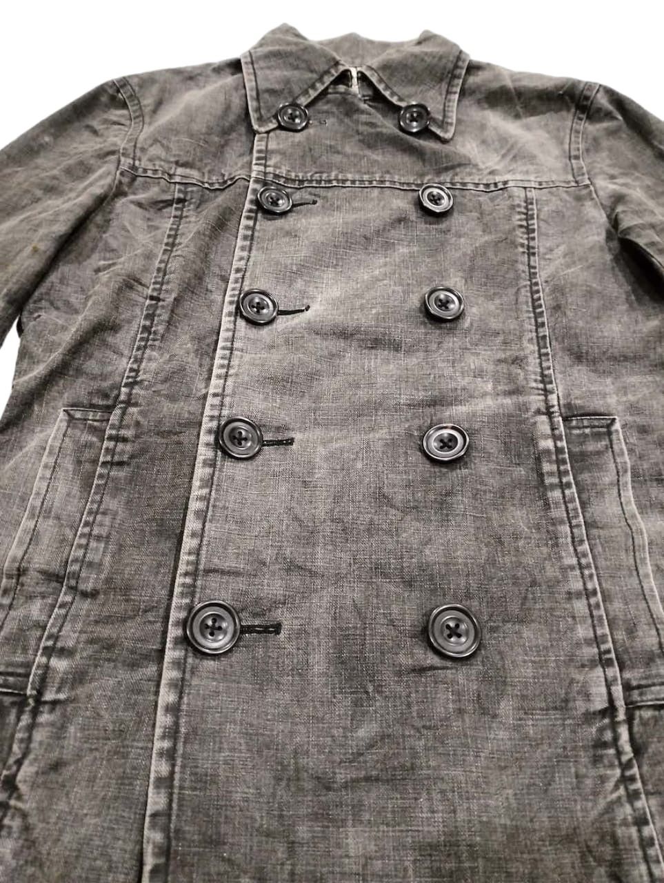 The Difference The Difference Rupert Double Breasted Denim Jacket StoneWash Size US M / EU 48-50 / 2 - 10 Thumbnail