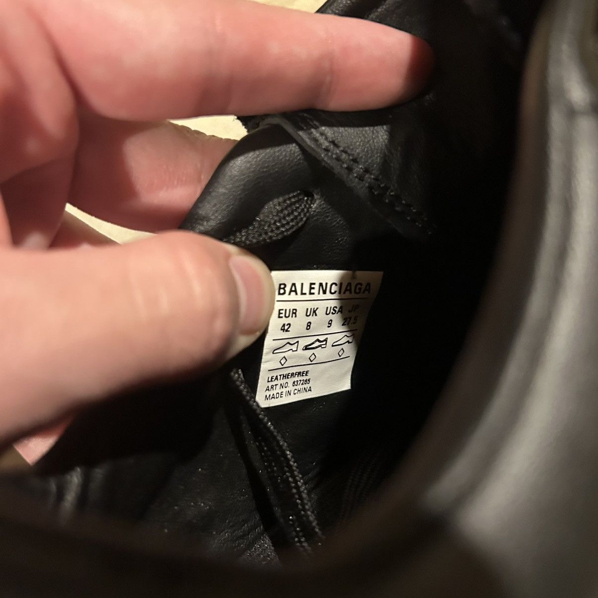 Balenciaga Balenciaga Soccer Sneaker Triple Black Cleat US 9 Size US 9 / EU 42 - 11 Thumbnail