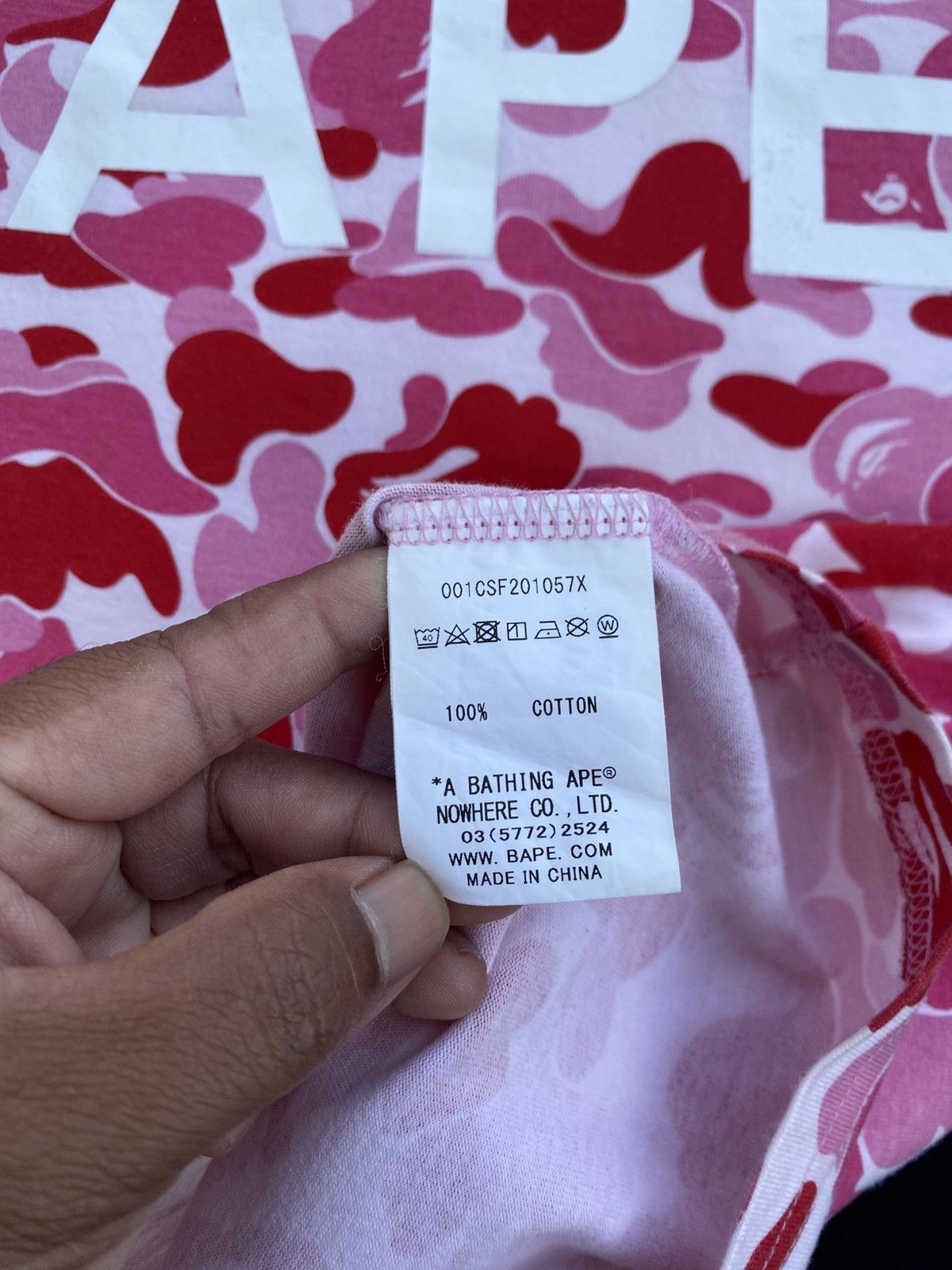 Bape Rare BAPE ABC camo pink ape head logo T-shirt A Bathing Ape Size US M / EU 48-50 / 2 - 17 Thumbnail