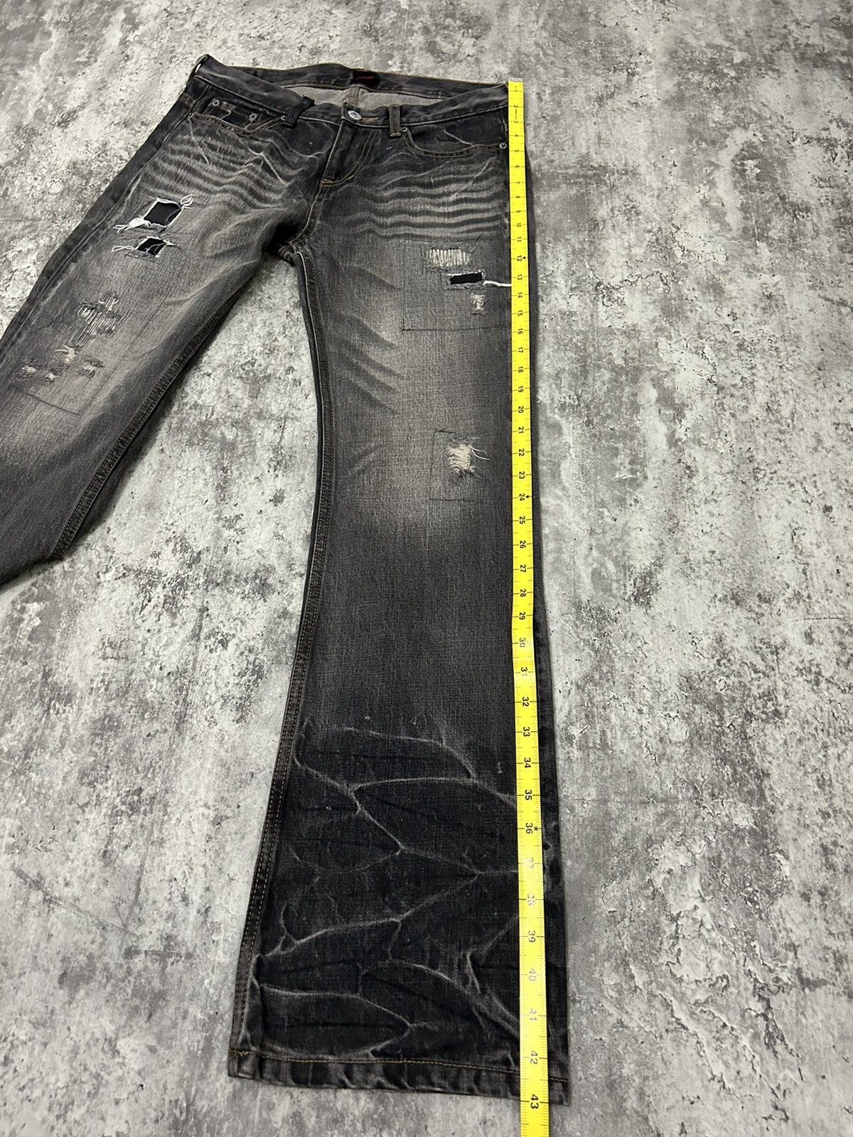 If Six Was Nine Jackrose Number Nine Tornado Mart style Denim Size US 33 - 24 Thumbnail