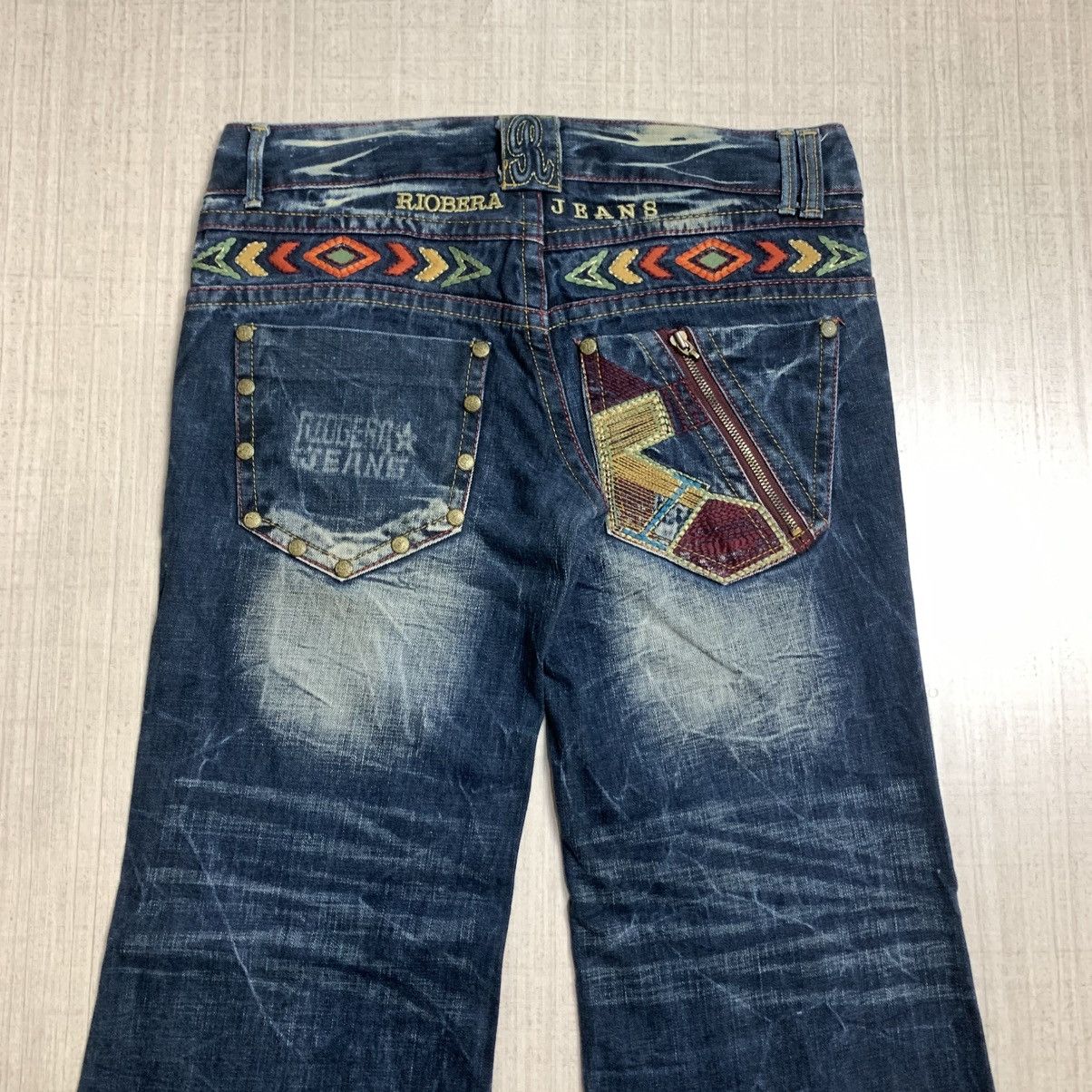 If Six Was Nine 2000s japanese archive Flared denim jeans Size US 34 / EU 50 - 10 Thumbnail